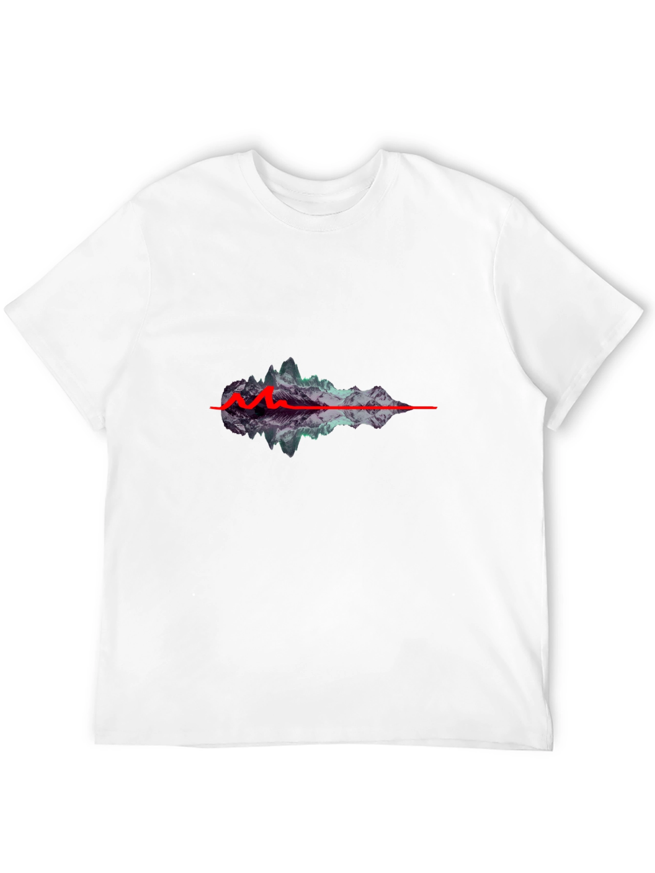 Mountain Wave Graphic Black T-Shirt