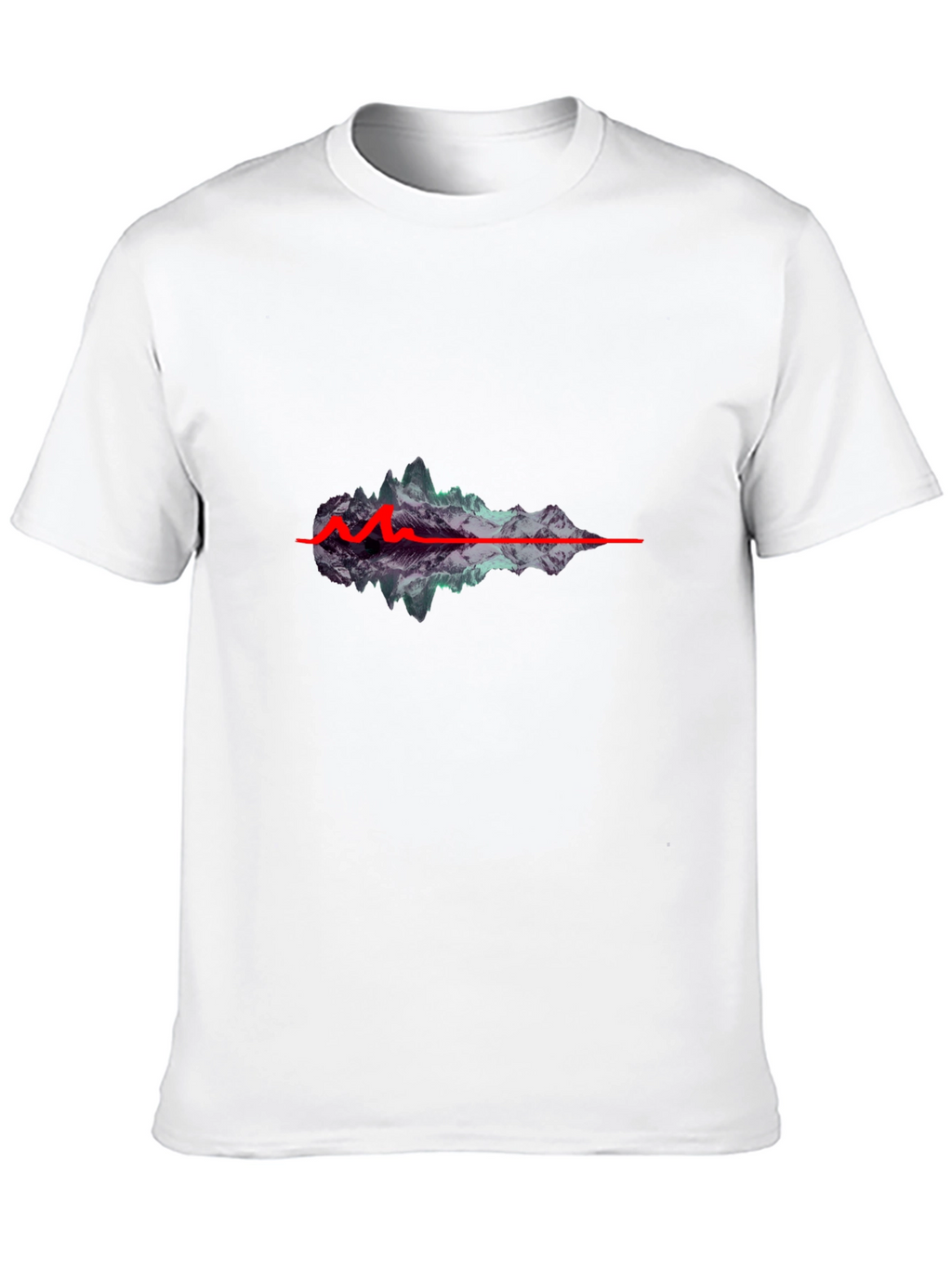 Mountain Wave Graphic Black T-Shirt