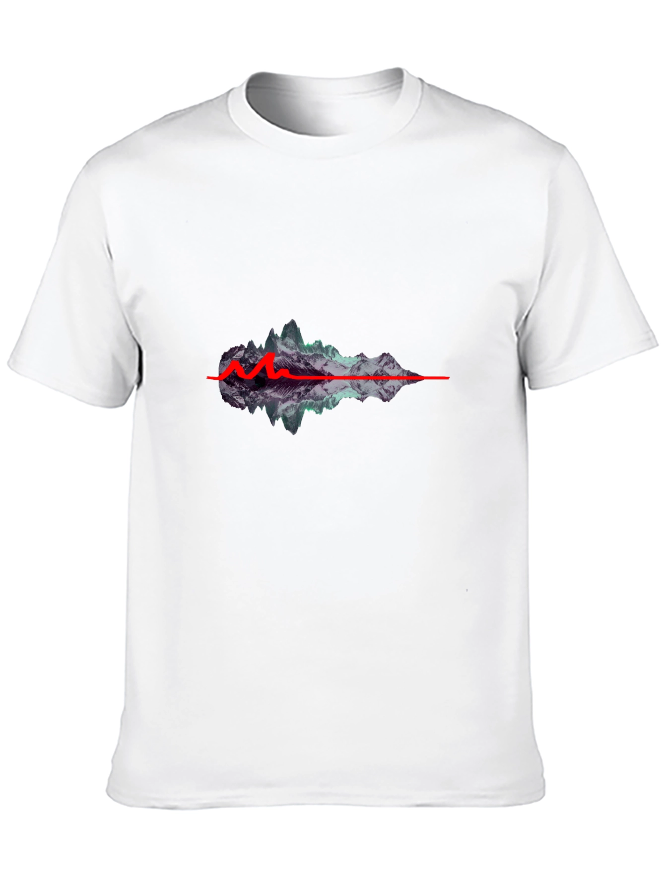 Mountain Wave Graphic Black T-Shirt