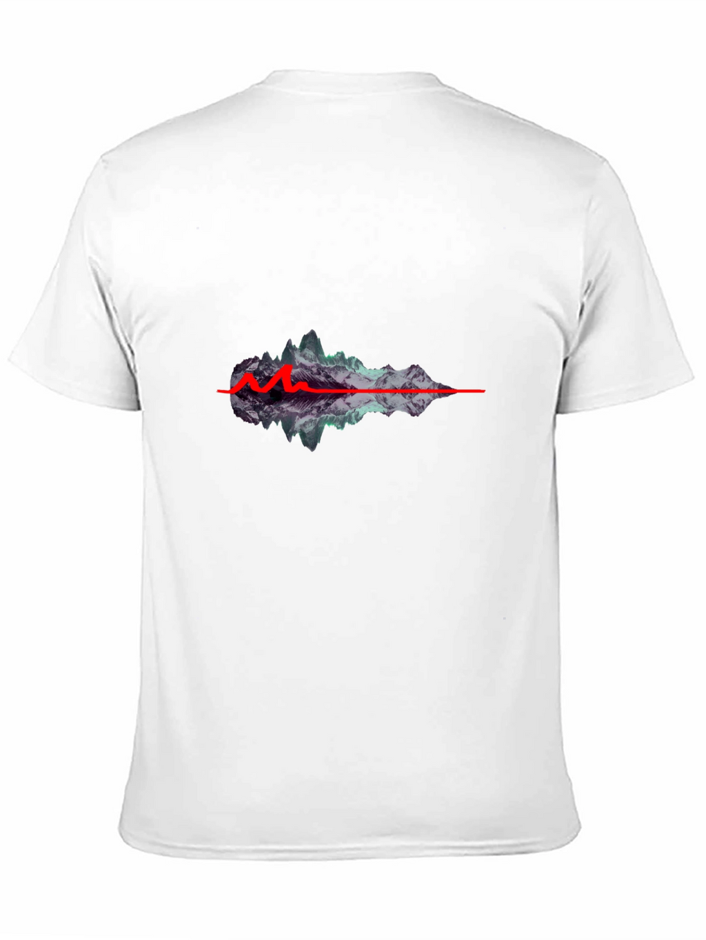 Mountain Wave Graphic Black T-Shirt