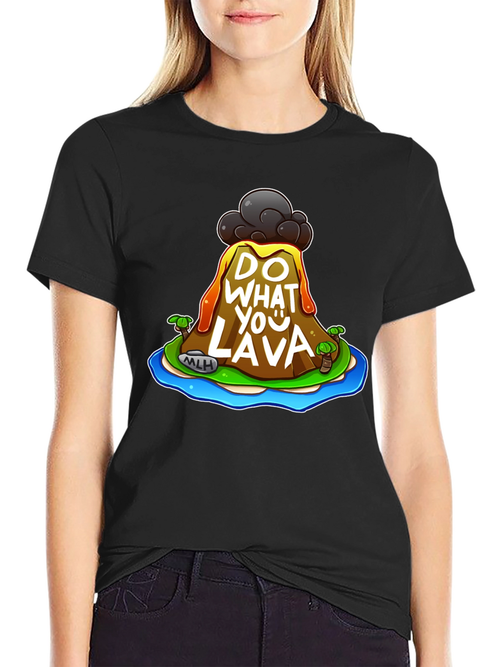 Do What You Lava Graphic T-Shirt - Black