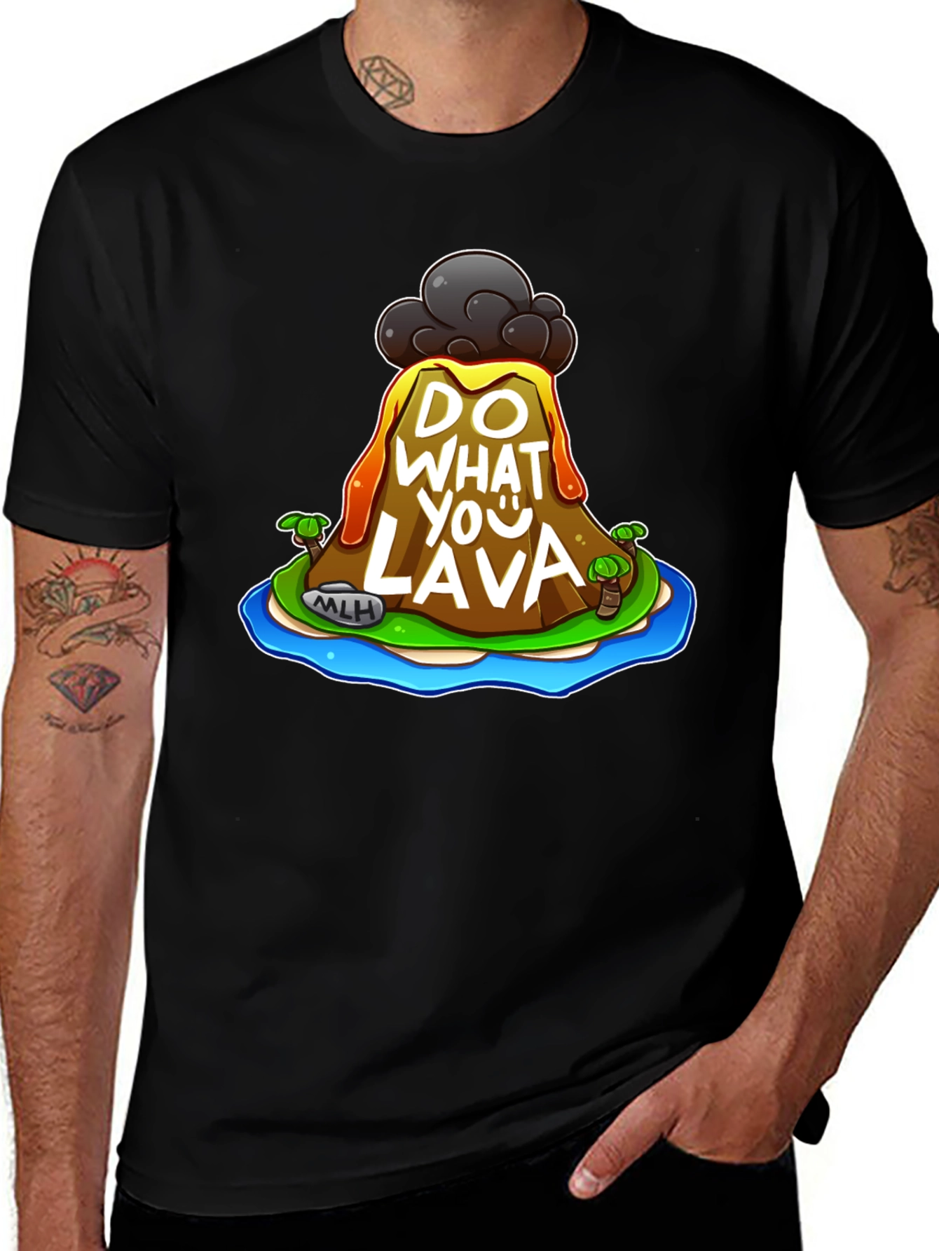 Do What You Lava Graphic T-Shirt - Black