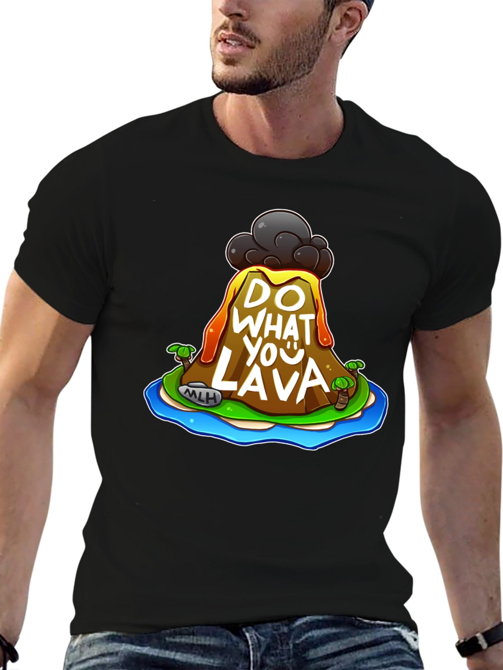 Do What You Lava Graphic T-Shirt - Black