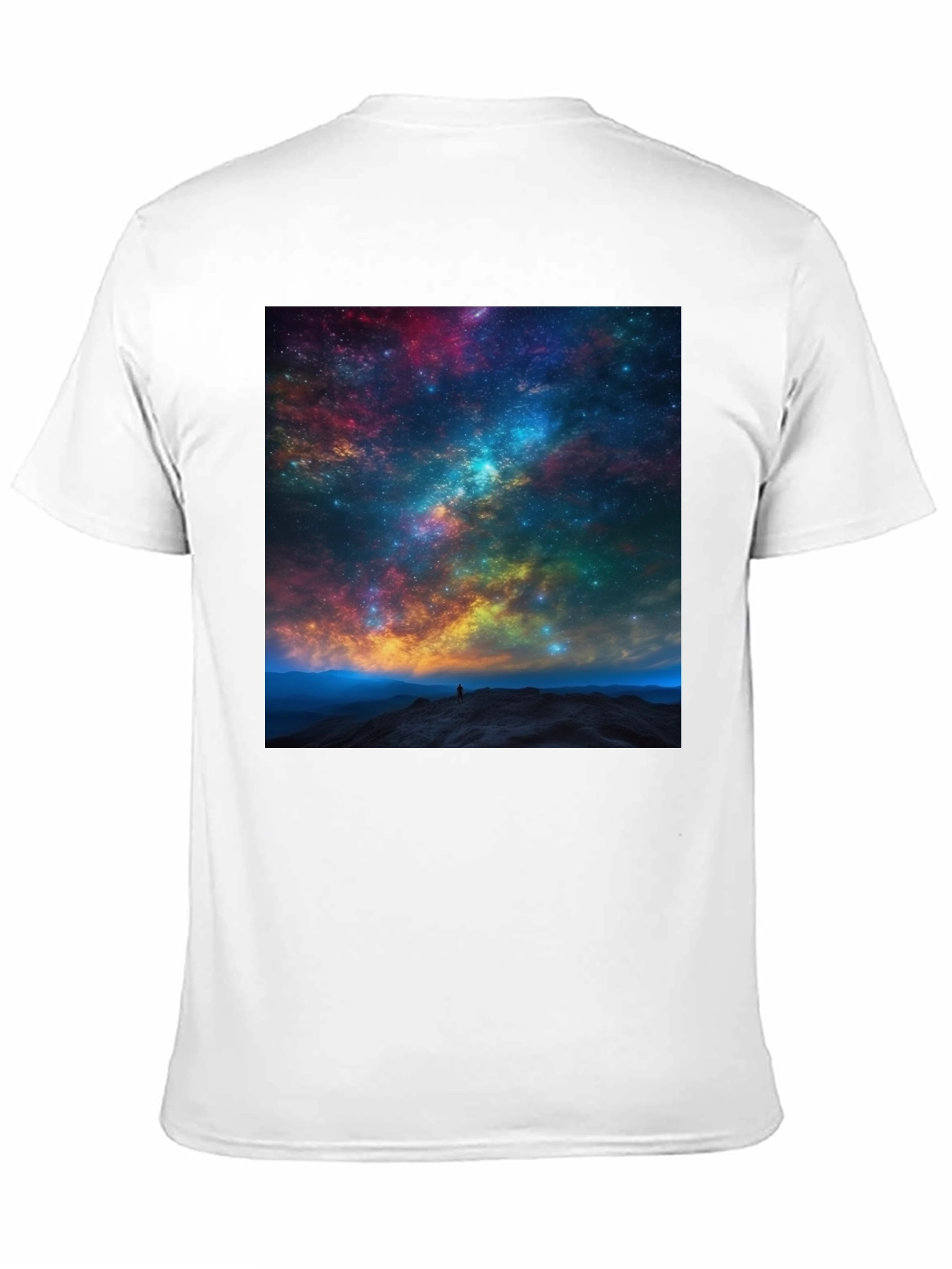 Galaxy Print Black T-Shirt
