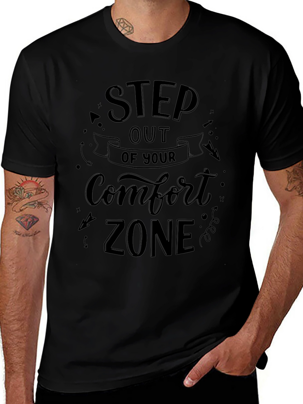 Step Out Comfort Zone Graphic Tee