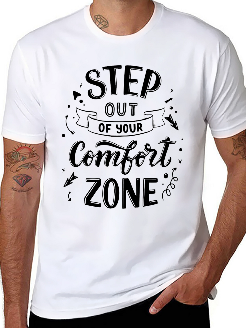 Step Out Comfort Zone Graphic Tee