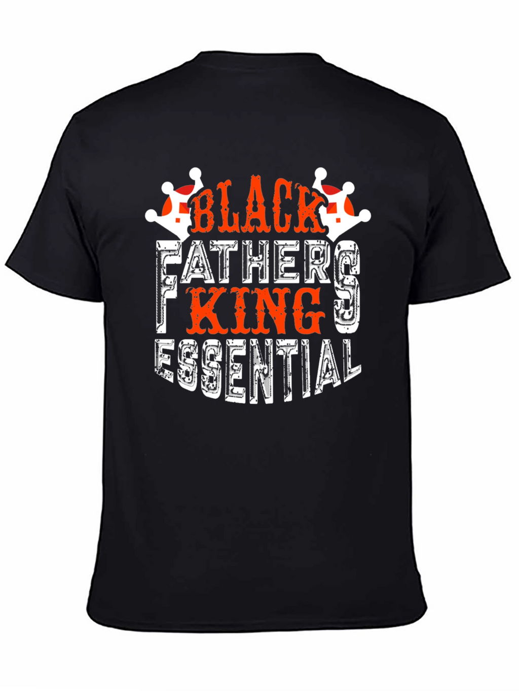 Black Father King Essential Graphic Tee