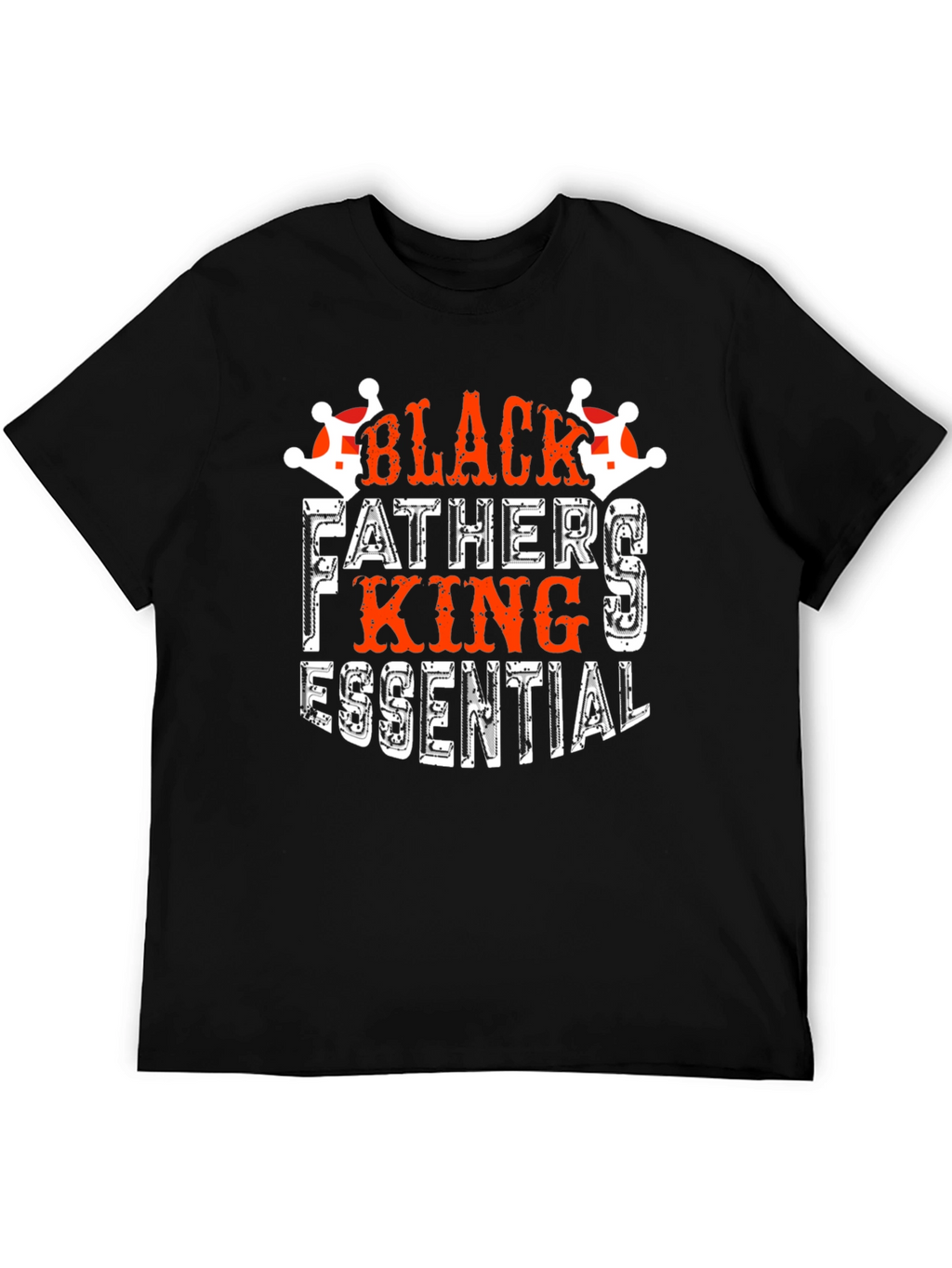 Black Father King Essential Graphic Tee