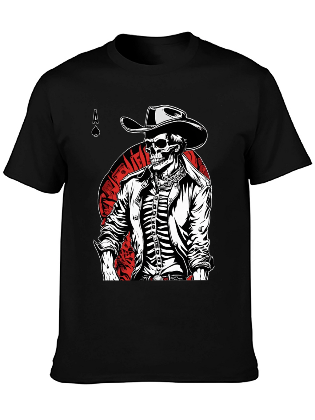 Skeleton Cowboy T-Shirt - Ace of Spades Tee