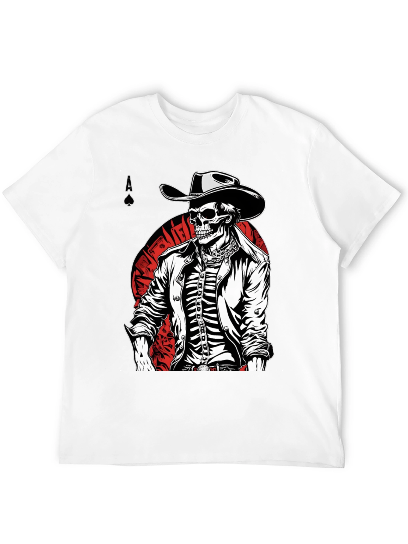 Skeleton Cowboy T-Shirt - Ace of Spades Tee