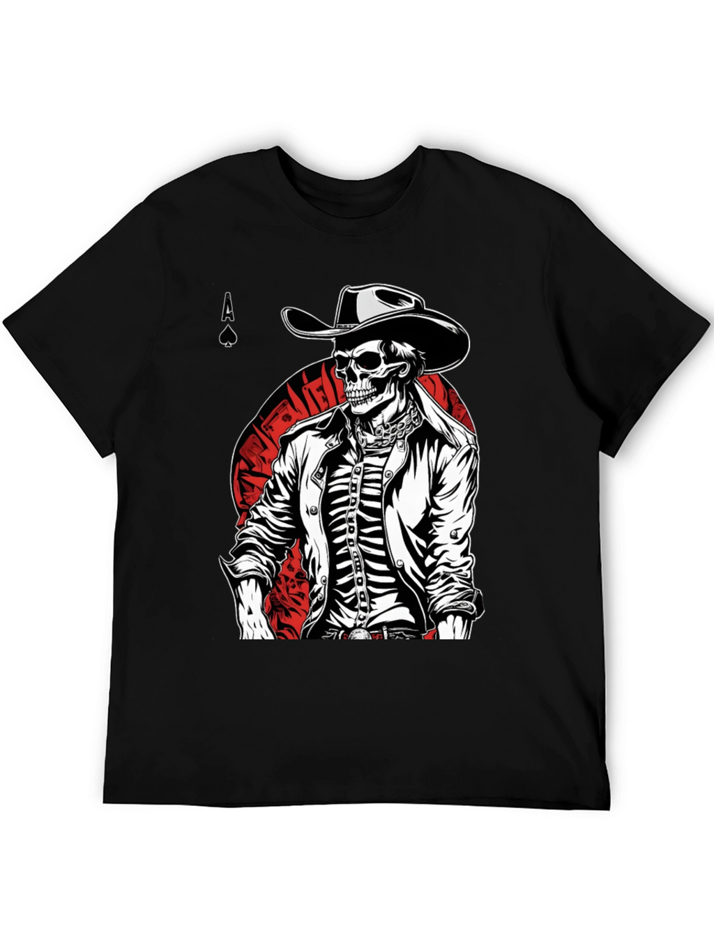 Skeleton Cowboy T-Shirt - Ace of Spades Tee