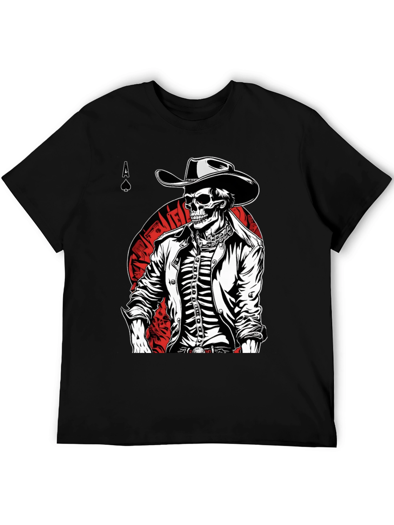 Skeleton Cowboy T-Shirt - Ace of Spades Tee
