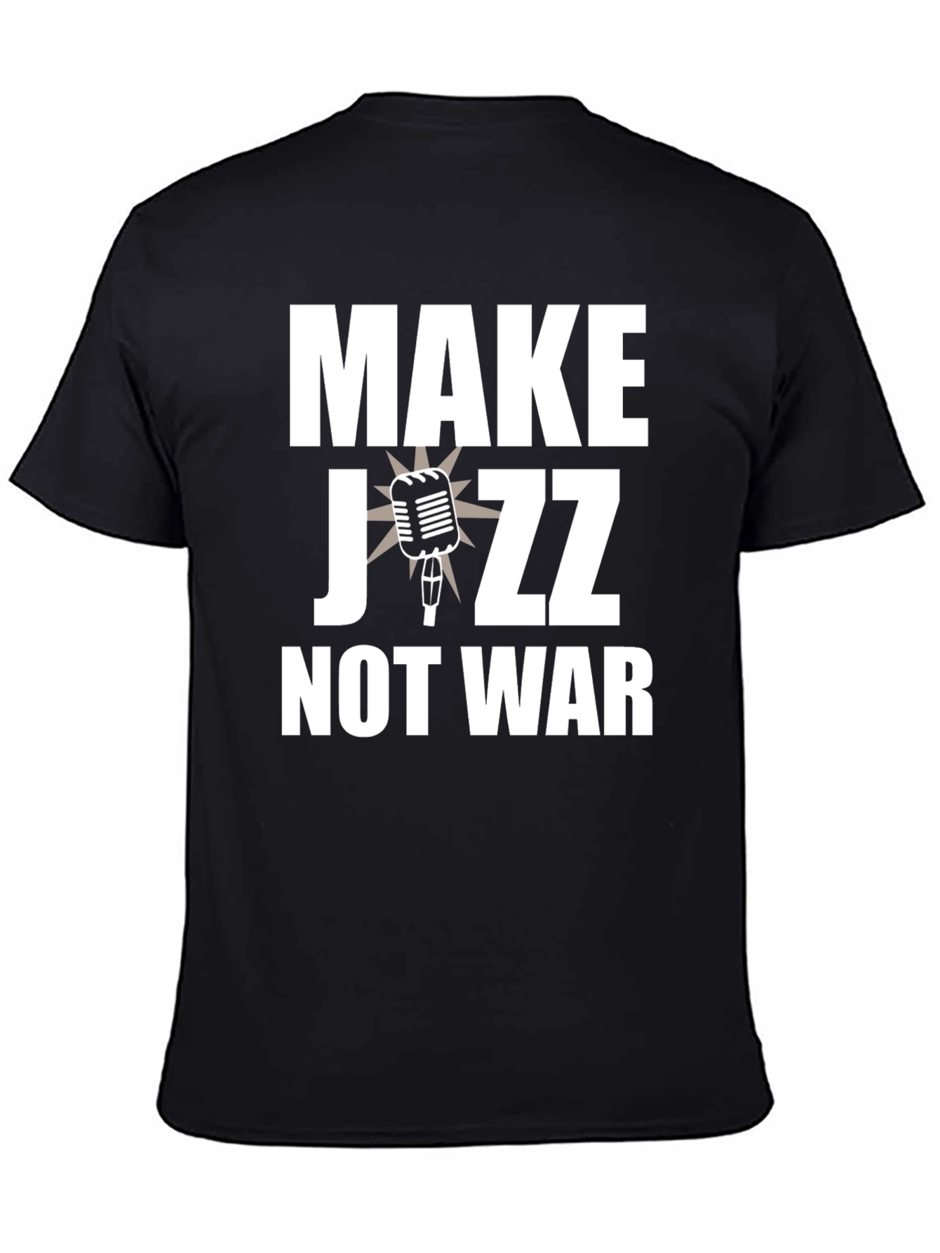 Make Jazz Not War T-Shirt - Music Lover Peace Tee