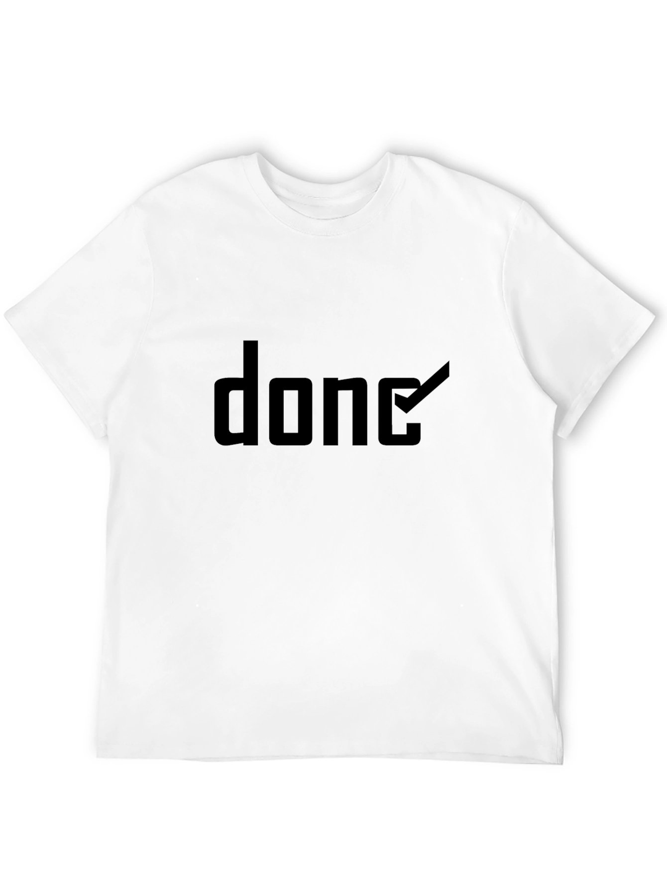 Black Done Graphic Tee - Soft Cotton Blend