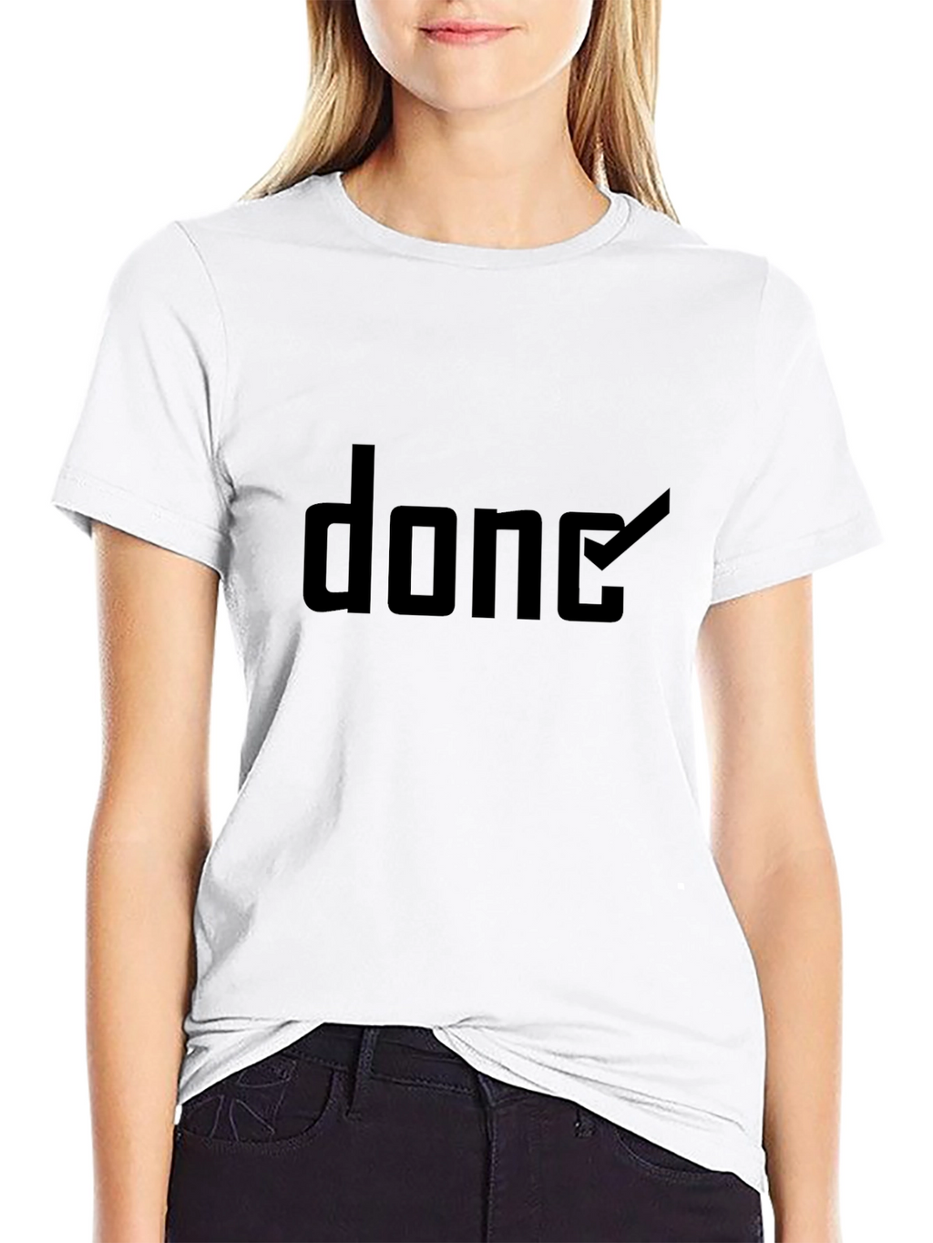 Black Done Graphic Tee - Soft Cotton Blend