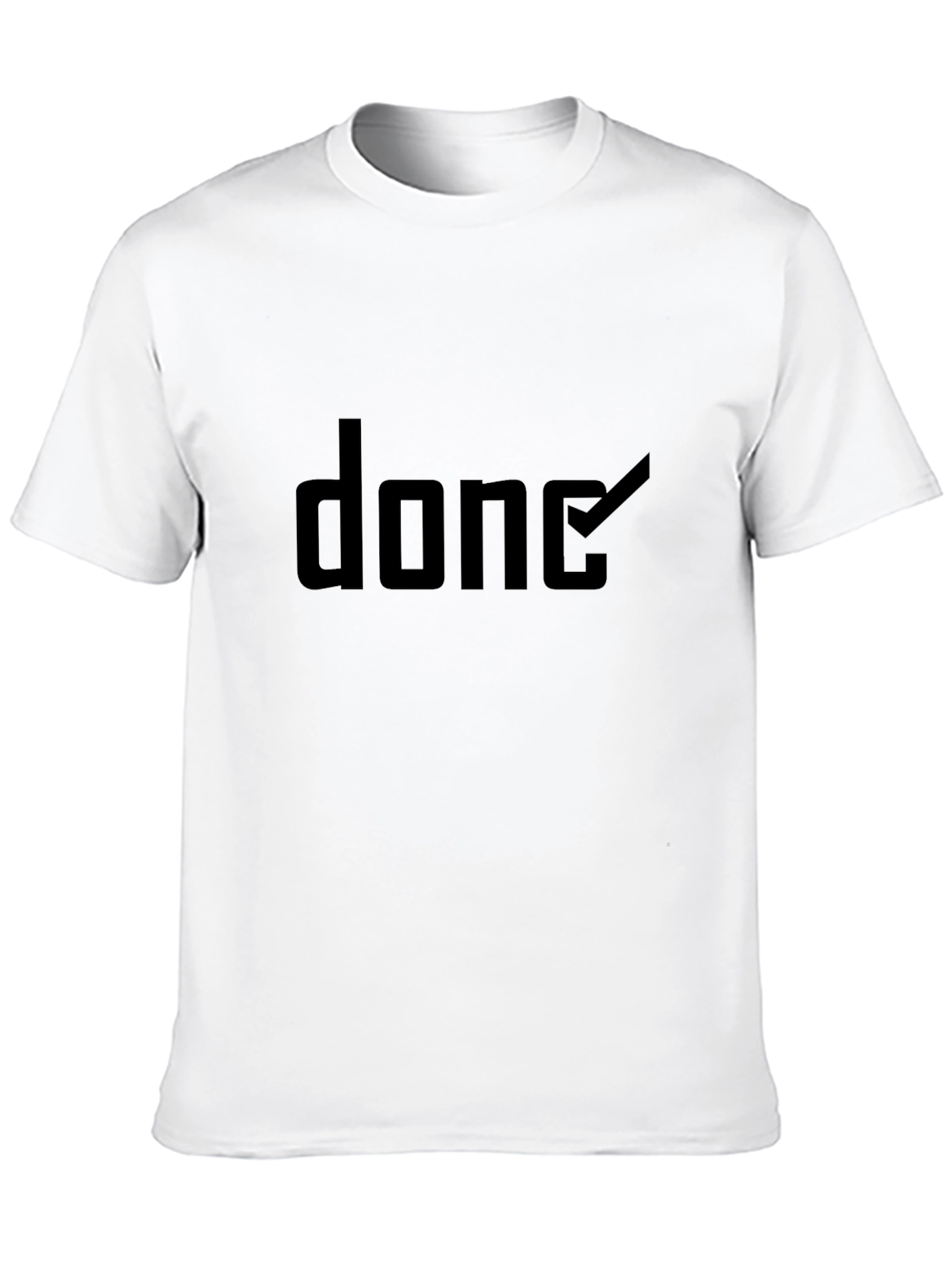Black Done Graphic Tee - Soft Cotton Blend