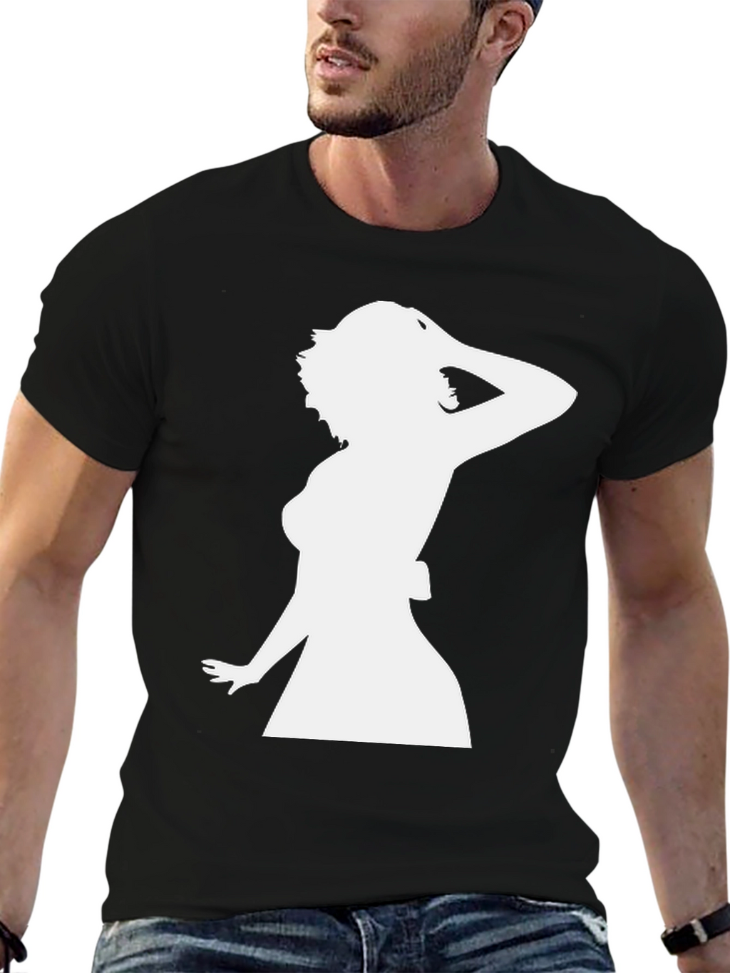 Silhouette Graphic Print T-Shirt