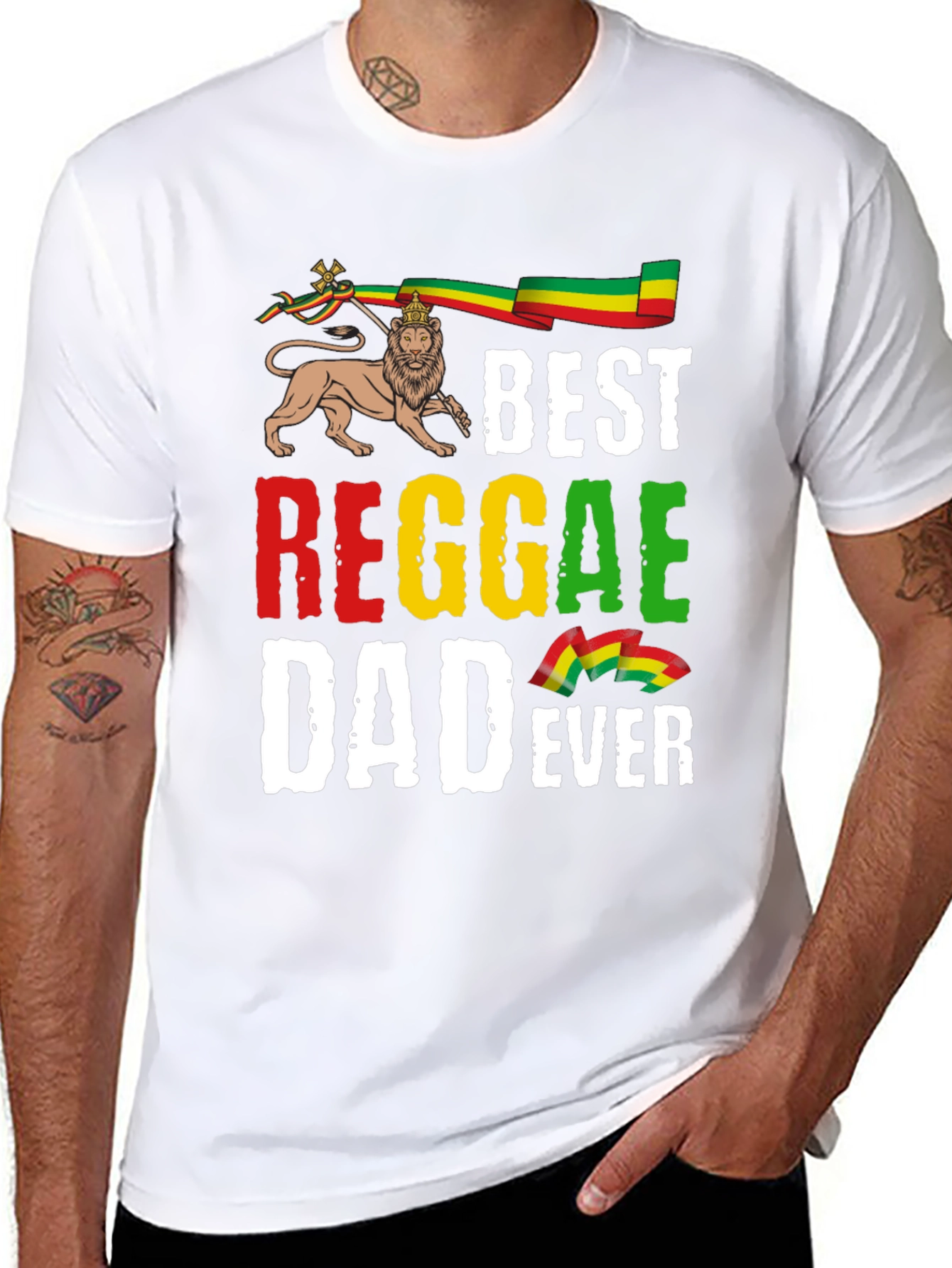 Best Reggae Dad Ever Graphic T-Shirt