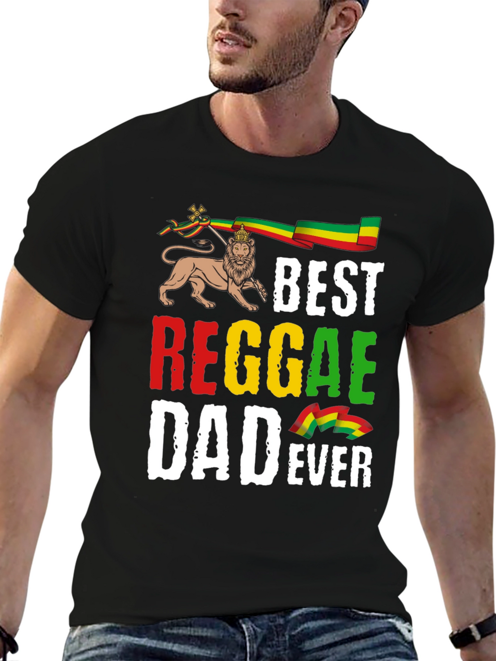 Best Reggae Dad Ever Graphic T-Shirt