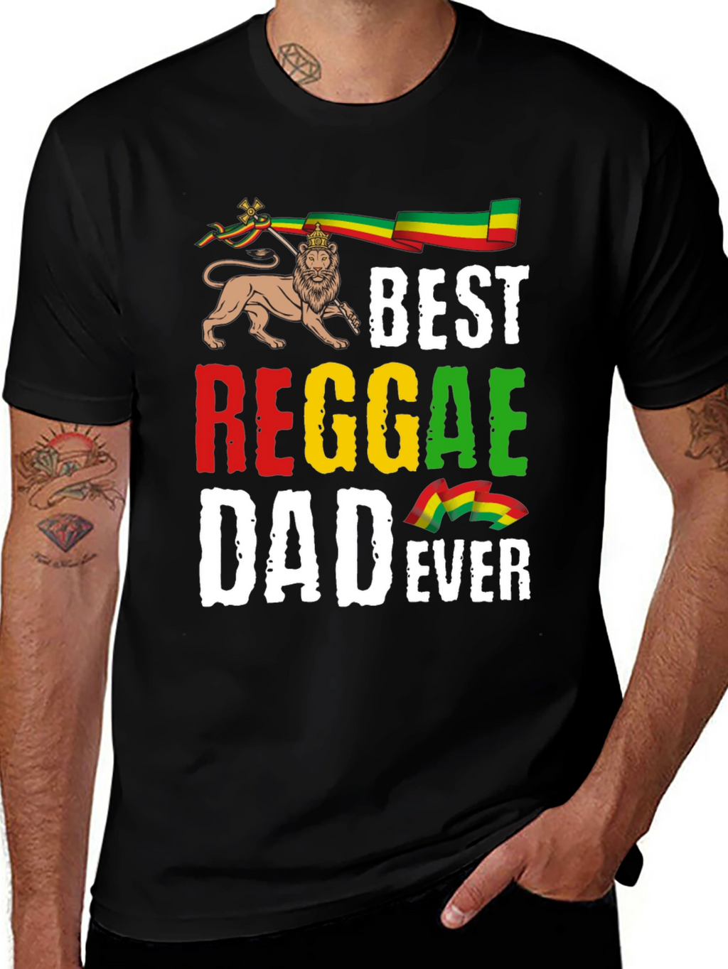 Best Reggae Dad Ever Graphic T-Shirt