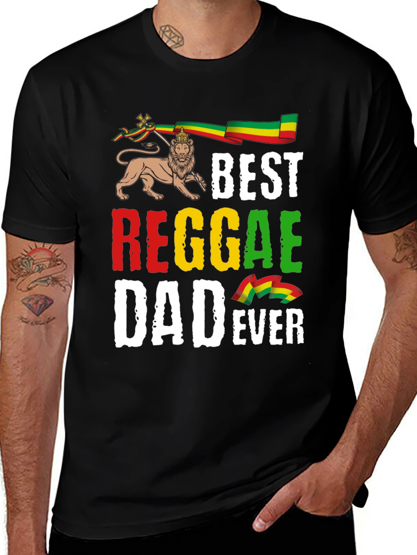 Best Reggae Dad Ever Graphic T-Shirt
