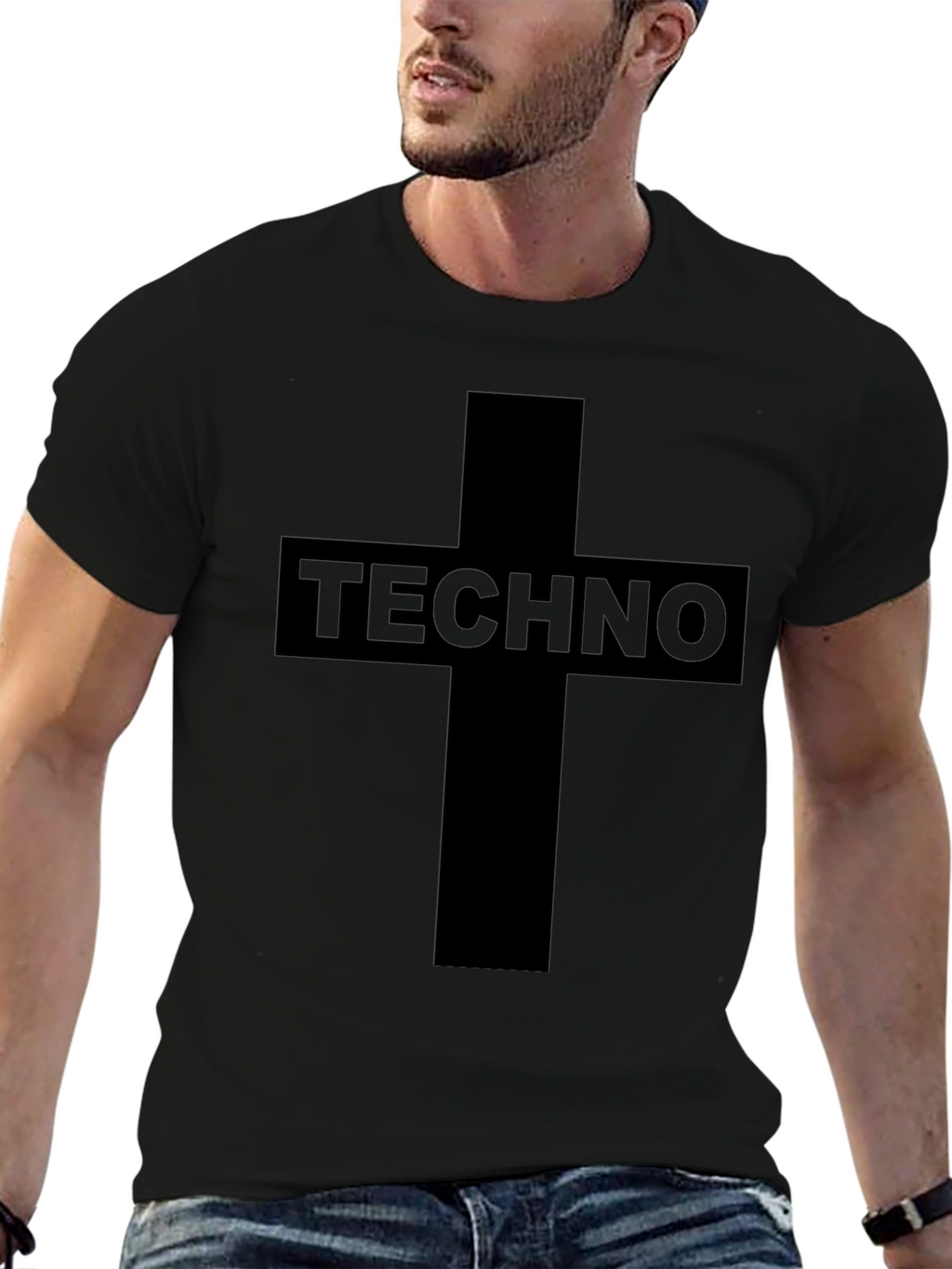 Techno Graphic Tee - Black