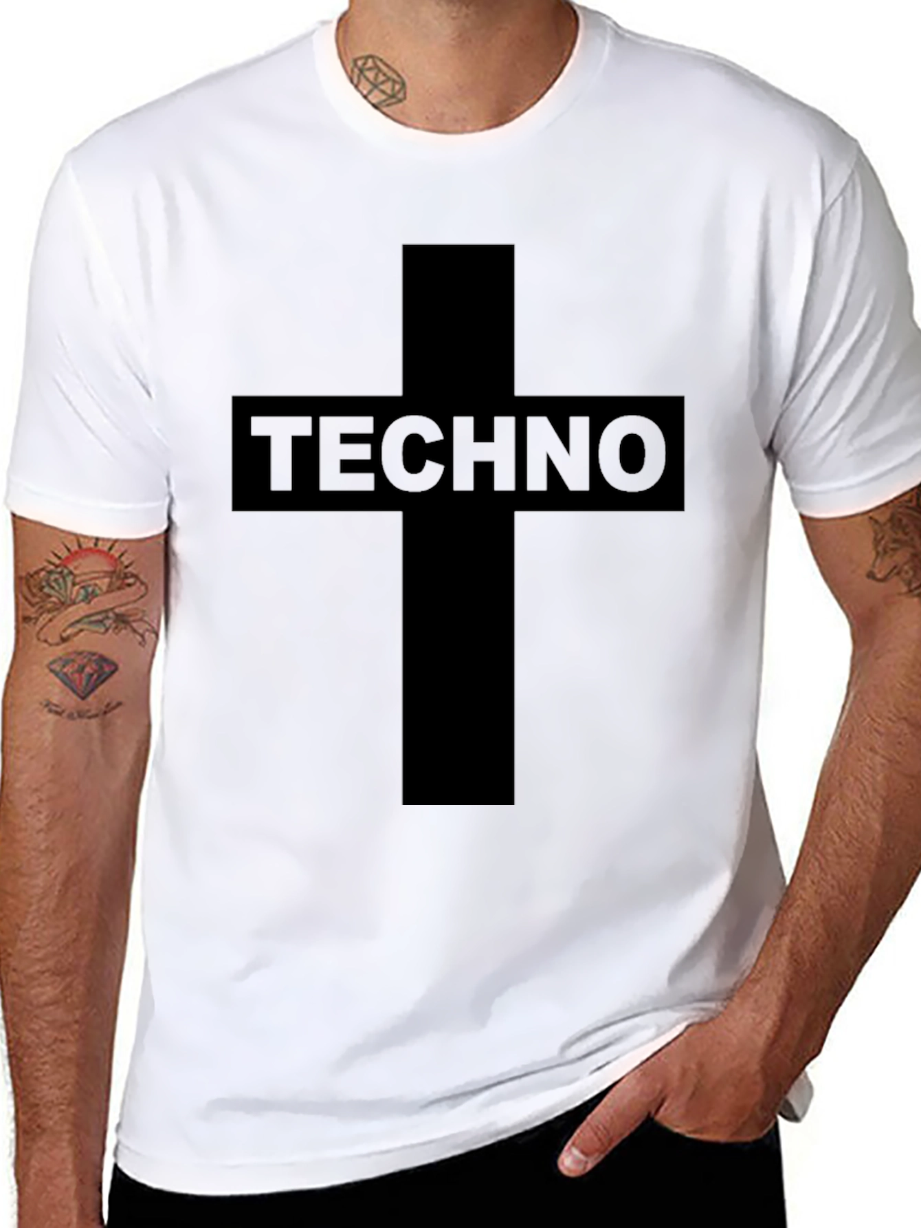 Techno Graphic Tee - Black