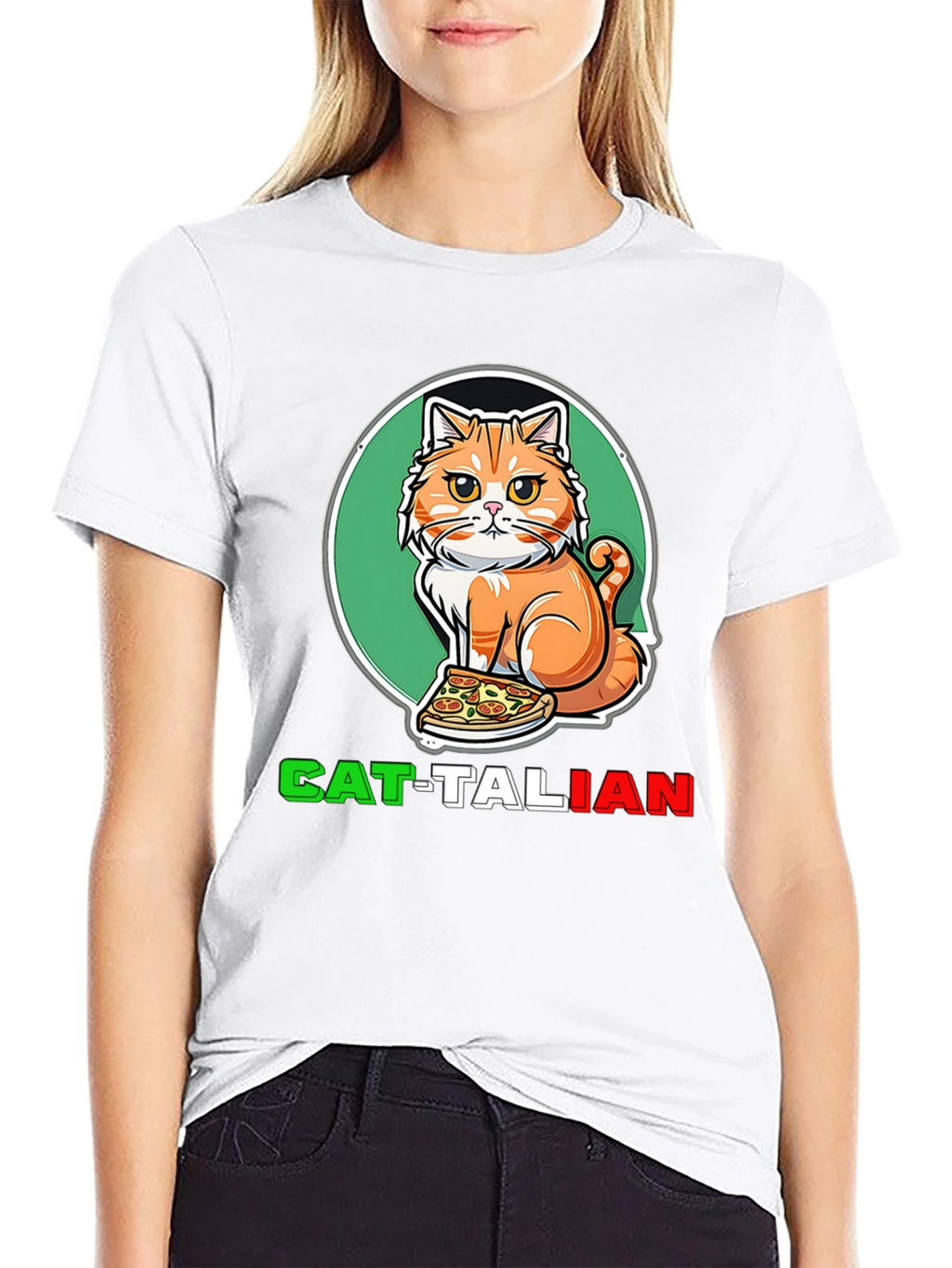 Cat-Talian Funny Graphic Tee