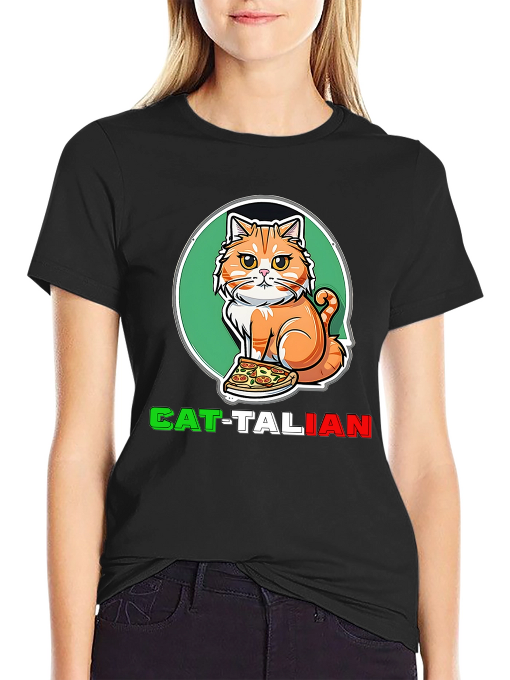 Cat-Talian Funny Graphic Tee