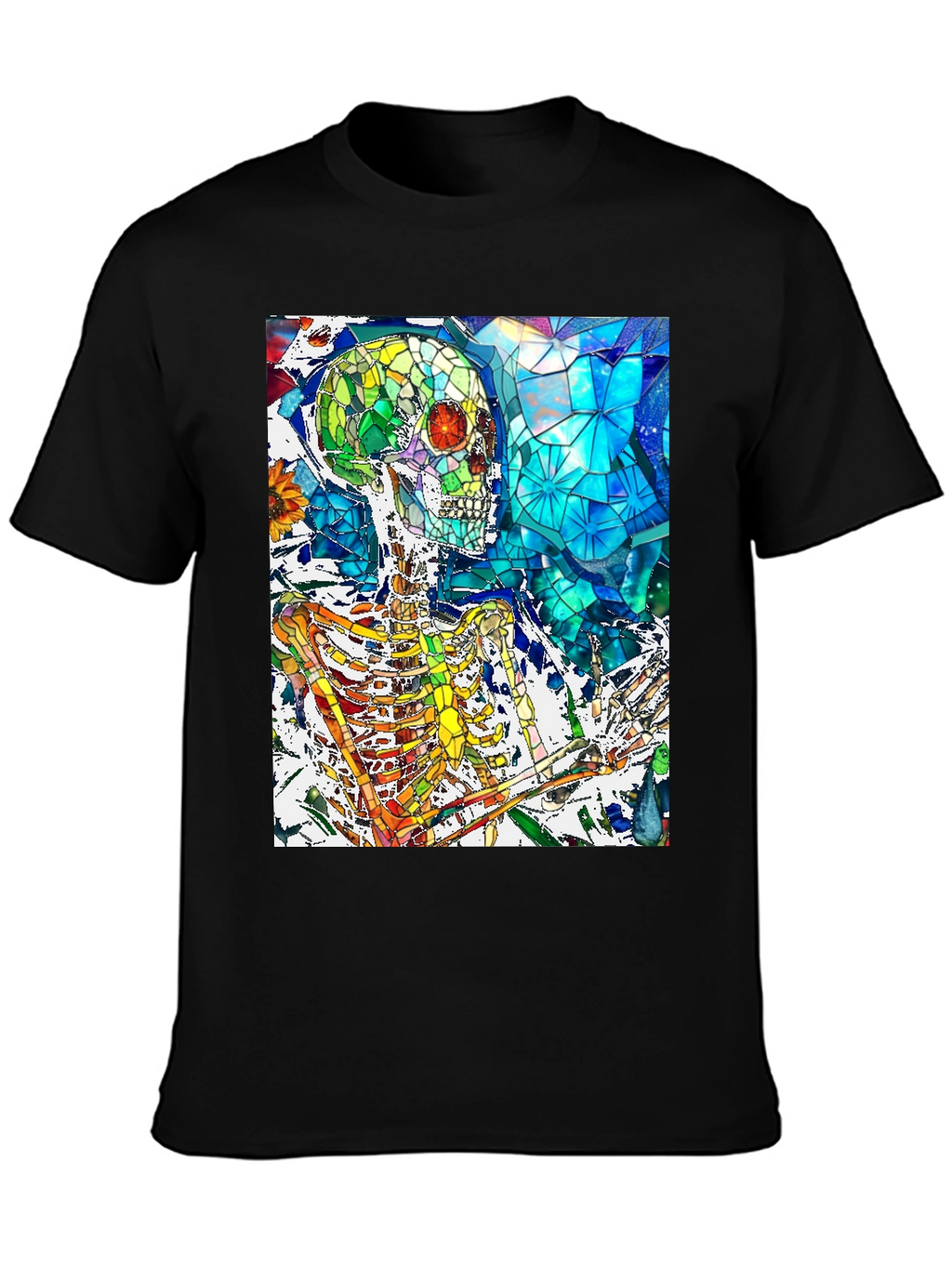 Colorful Skeleton Art T-Shirt