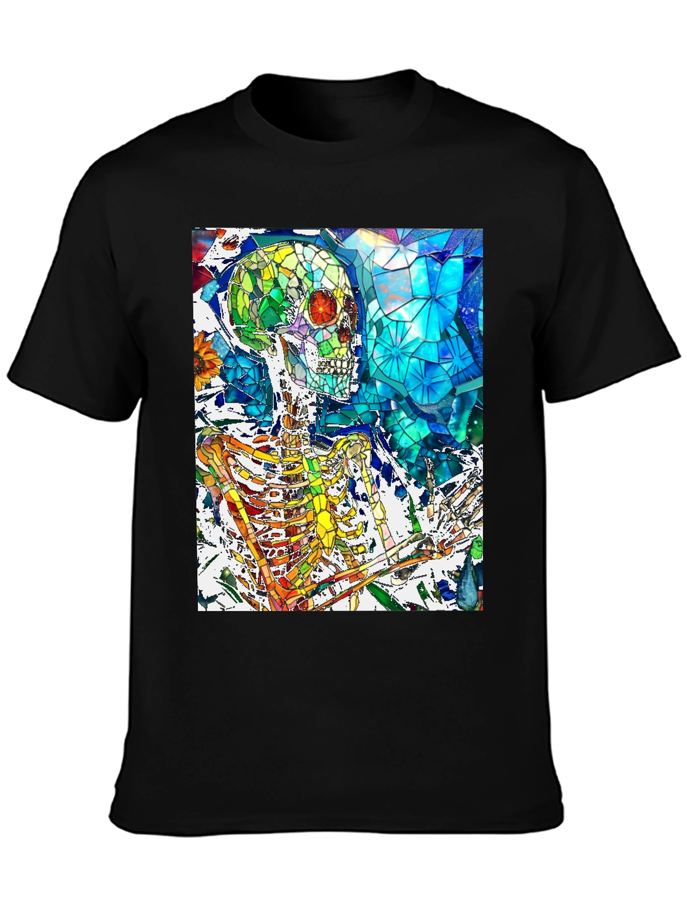 Colorful Skeleton Art T-Shirt