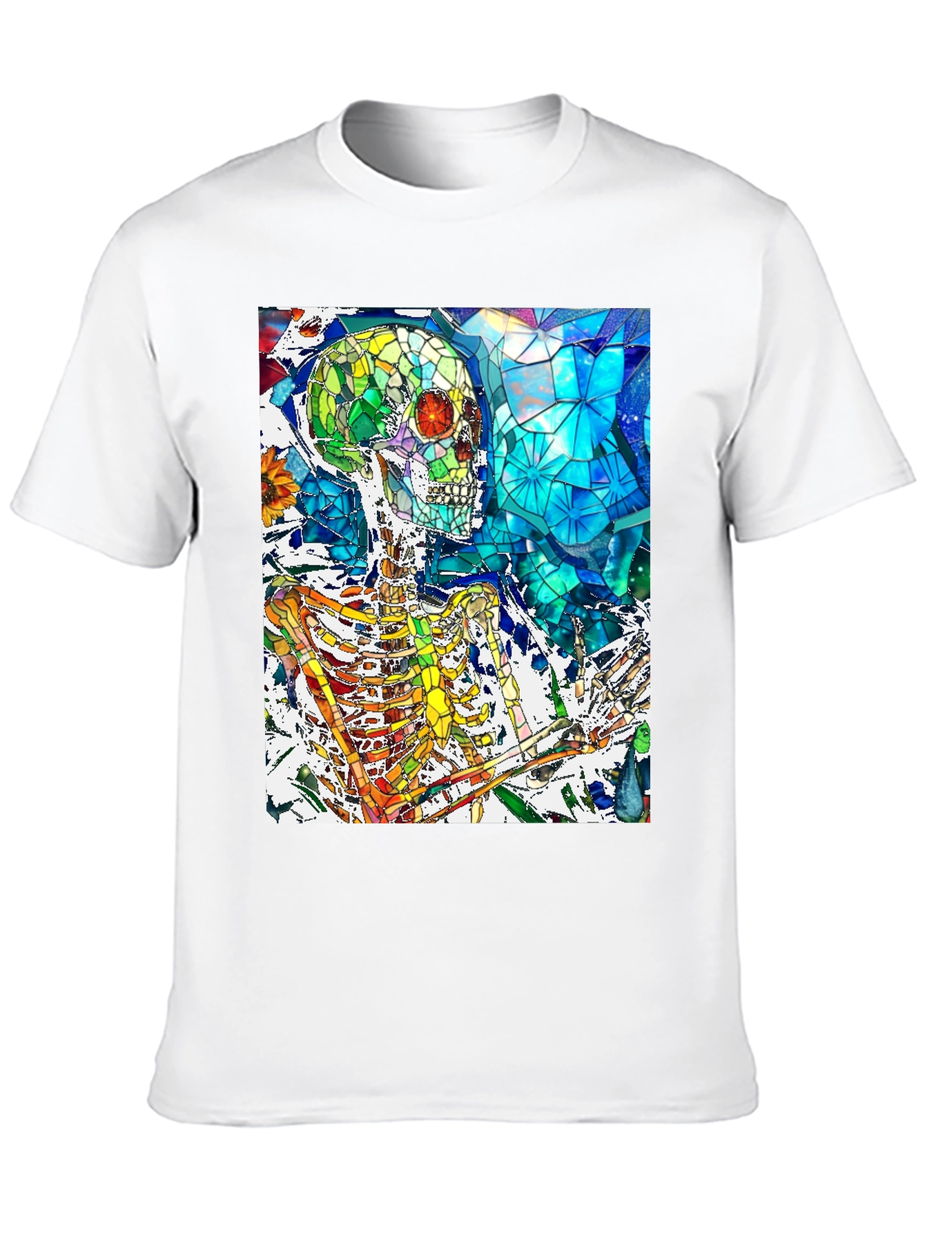 Colorful Skeleton Art T-Shirt