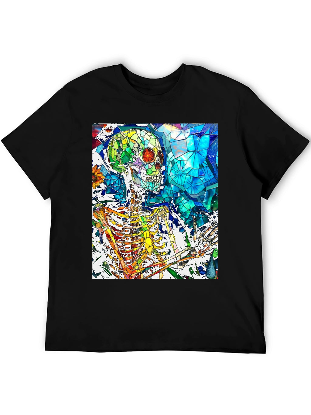 Colorful Skeleton Art T-Shirt