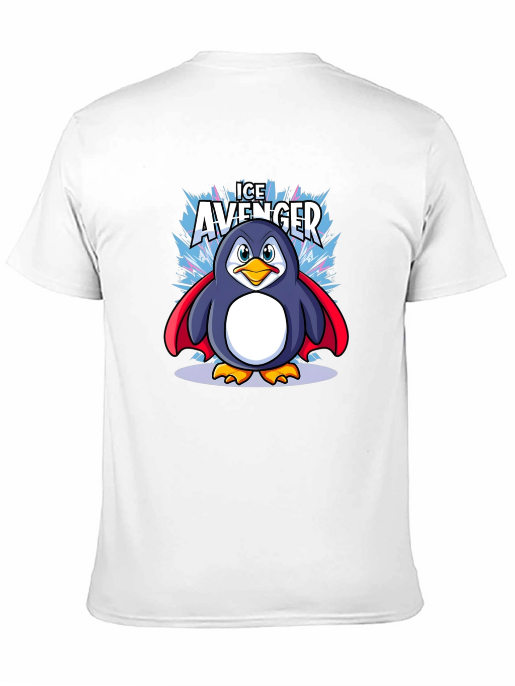 Ice Avenger Penguin Graphic Tee - Black