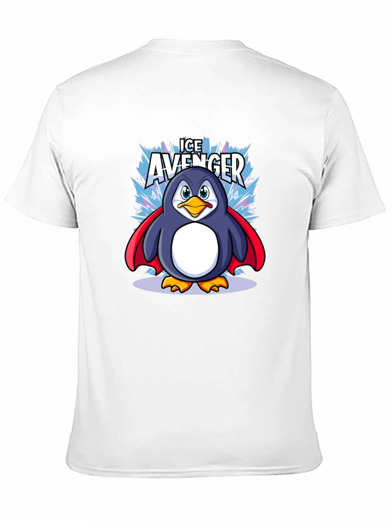 Ice Avenger Penguin Graphic Tee - Black