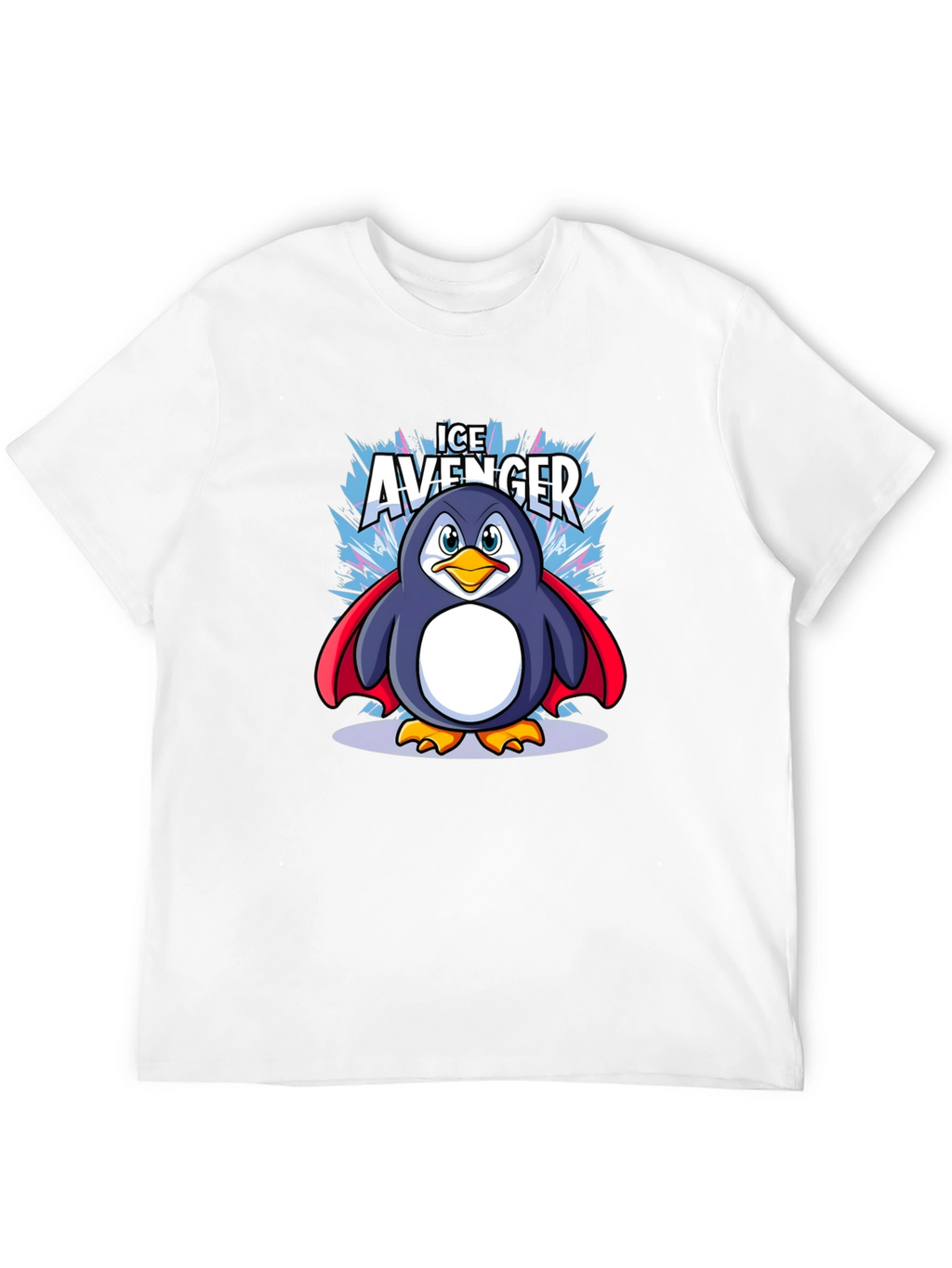 Ice Avenger Penguin Graphic Tee - Black