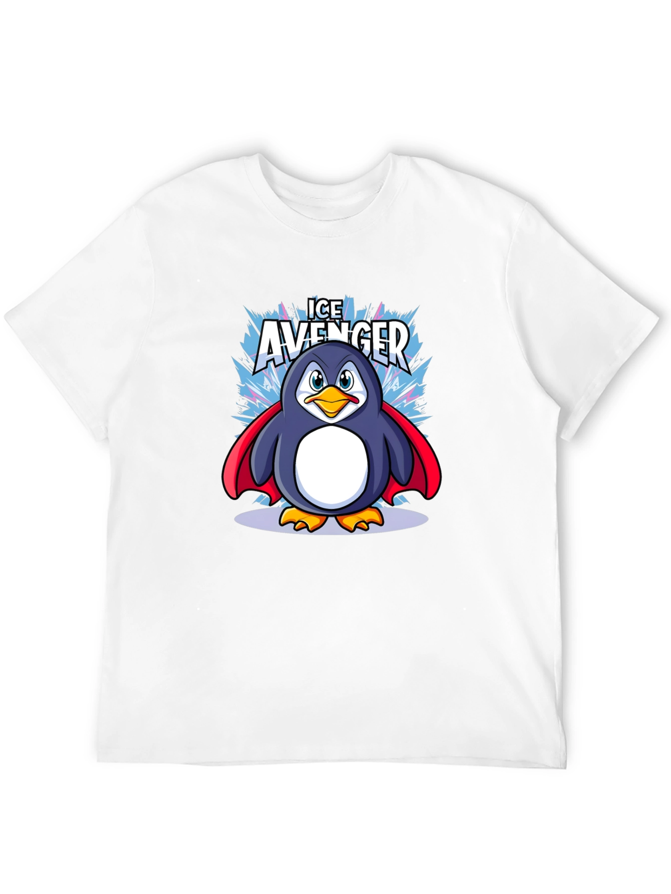 Ice Avenger Penguin Graphic Tee - Black