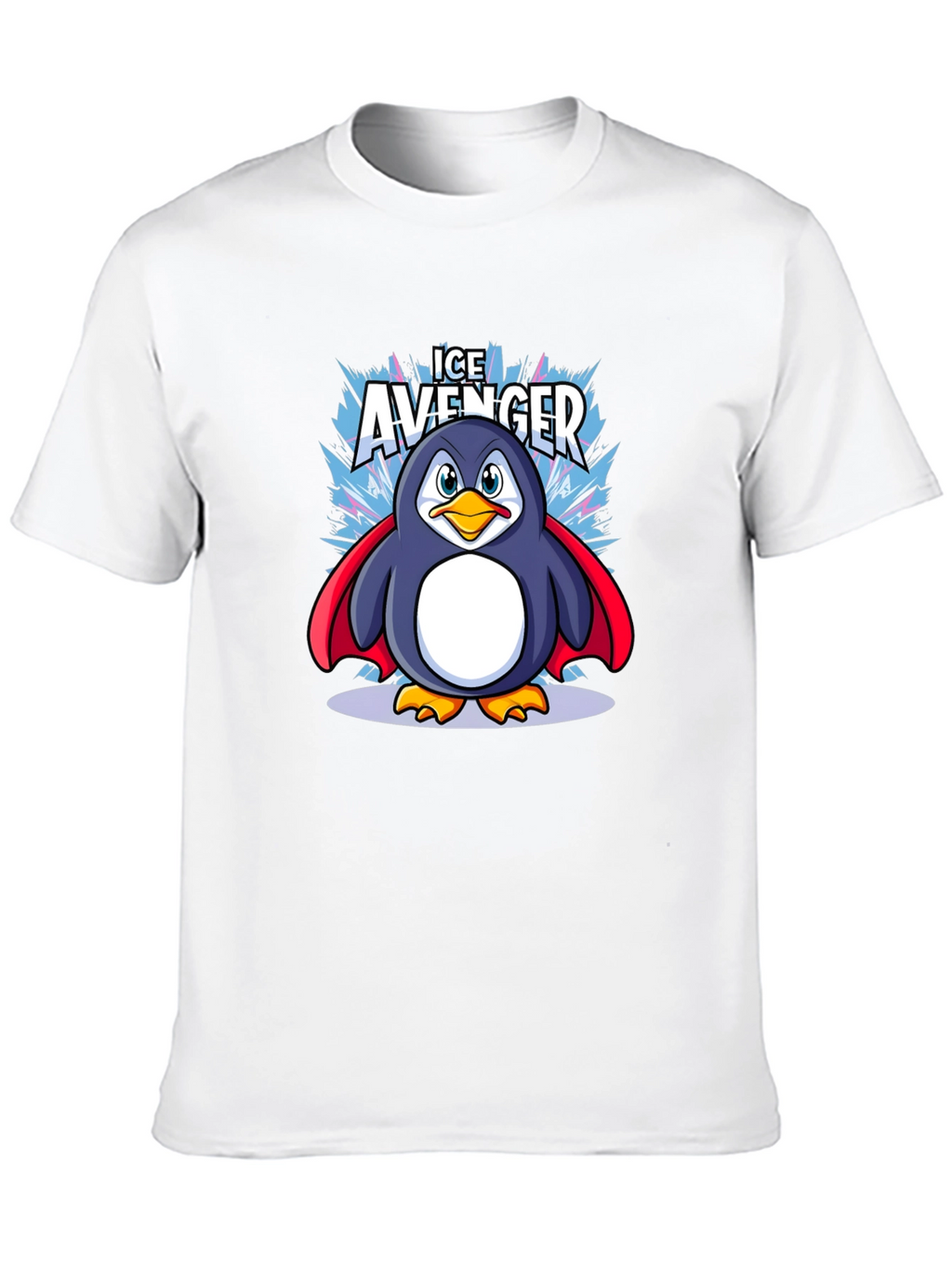 Ice Avenger Penguin Graphic Tee - Black
