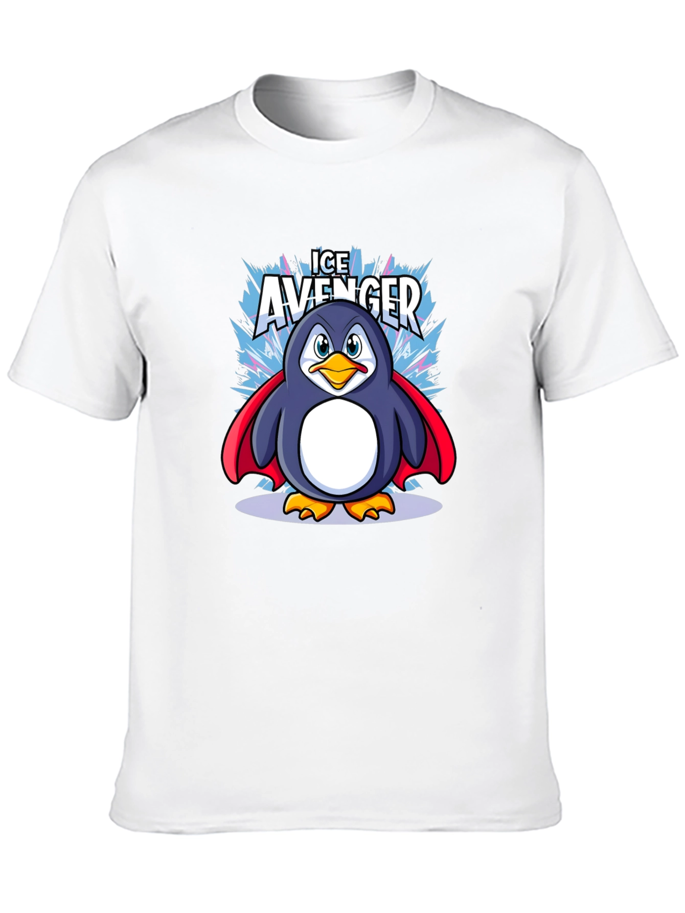 Ice Avenger Penguin Graphic Tee - Black