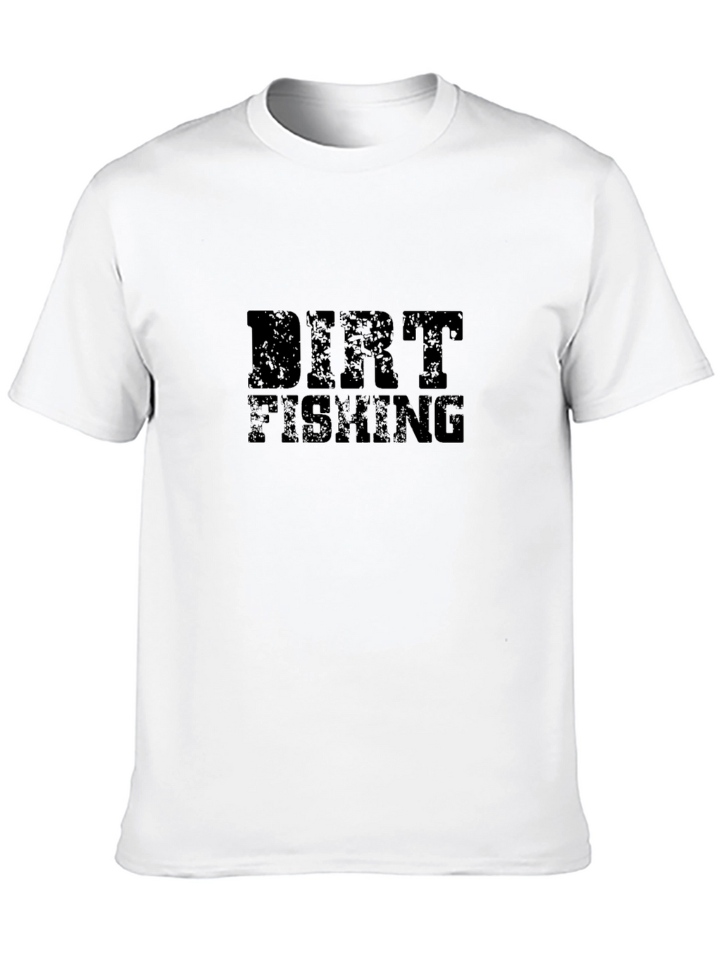 Dirt Fishing Black Graphic Tee