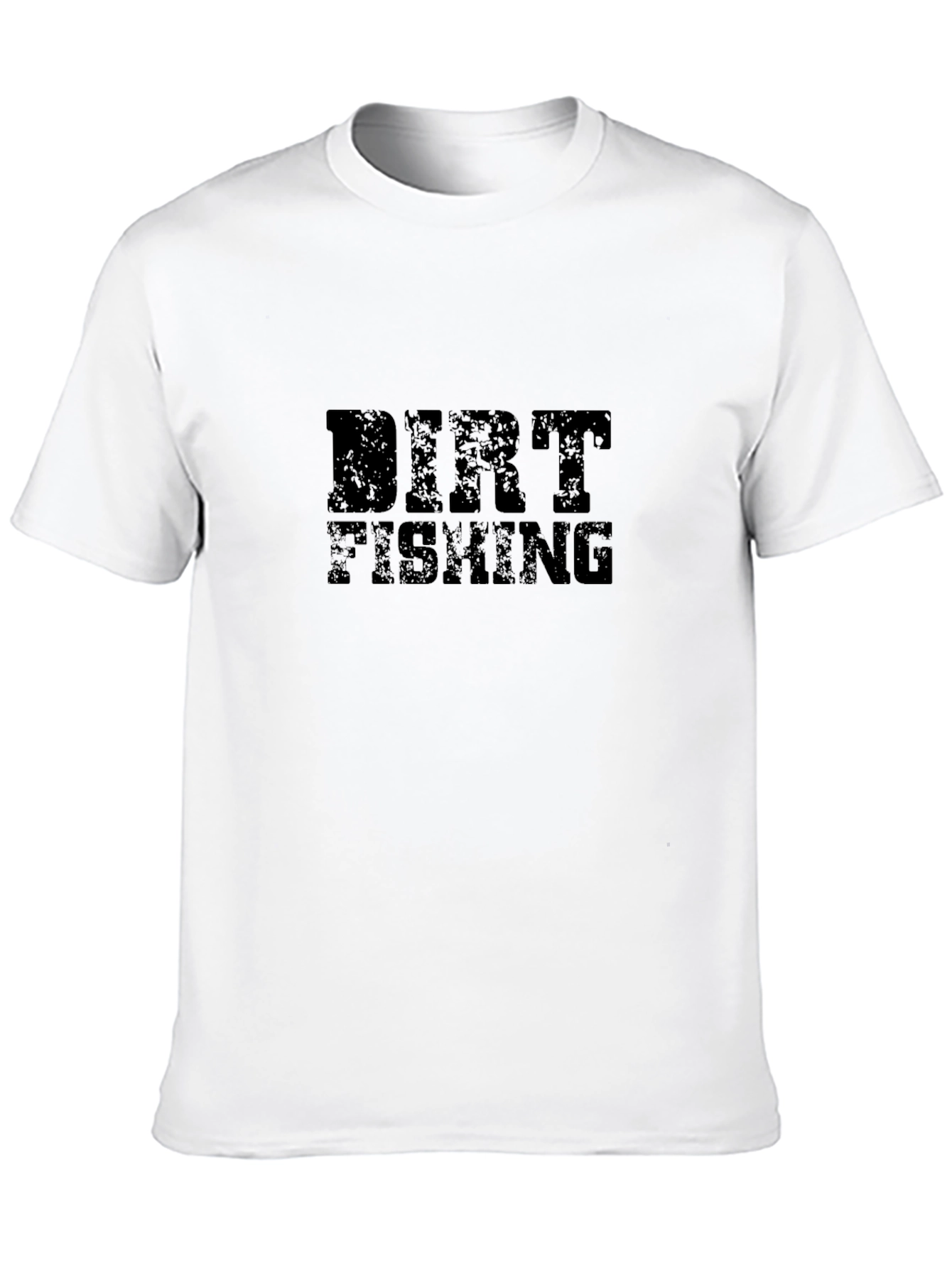 Dirt Fishing Black Graphic Tee