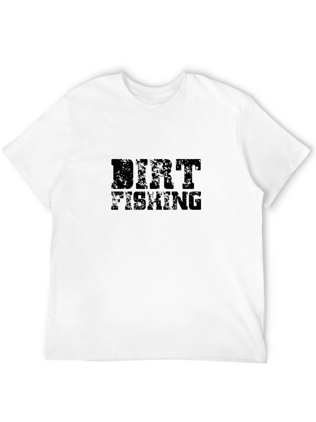 Dirt Fishing Black Graphic Tee