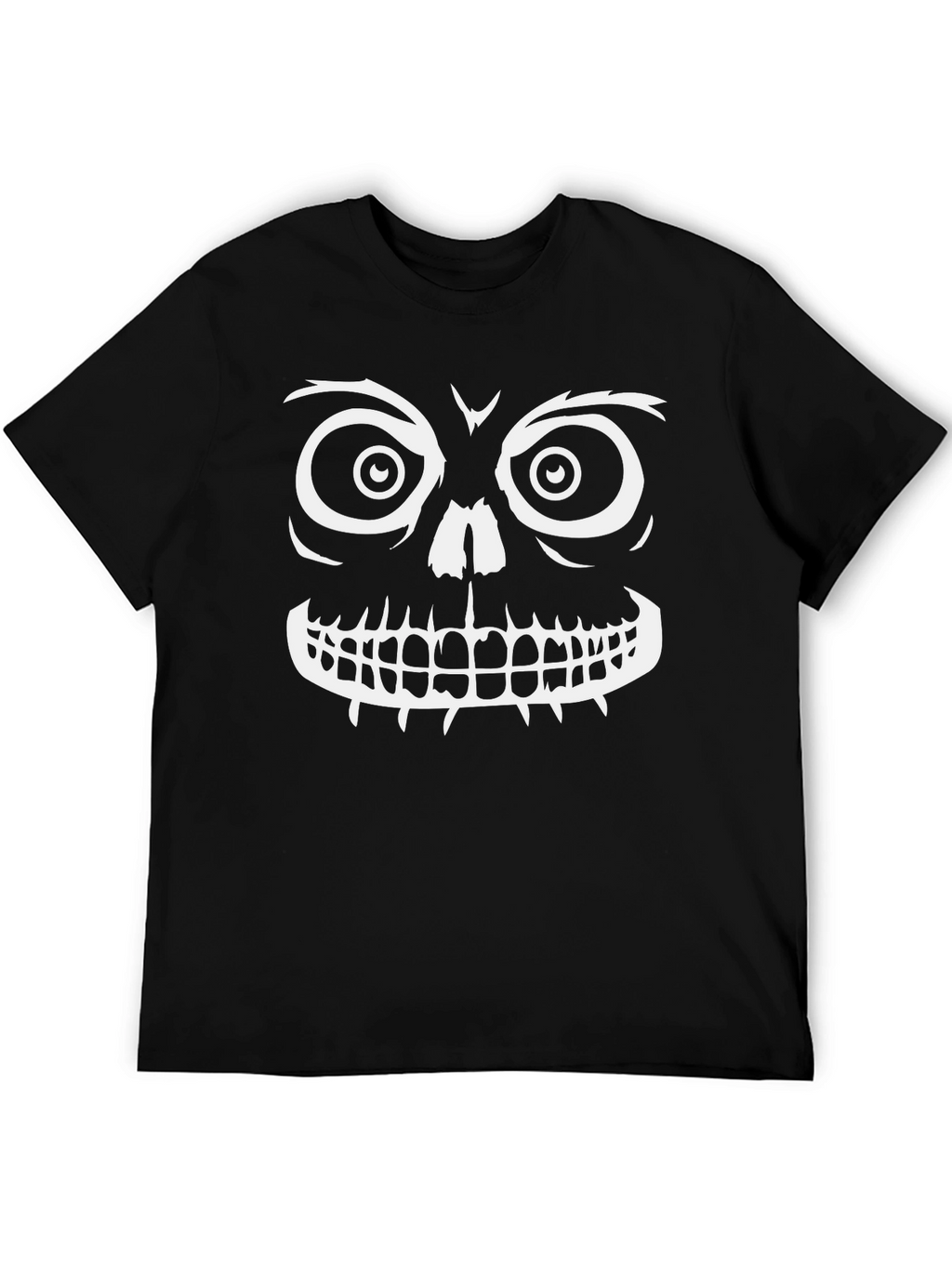 Spooky Skull Graphic Tee - Halloween Ready