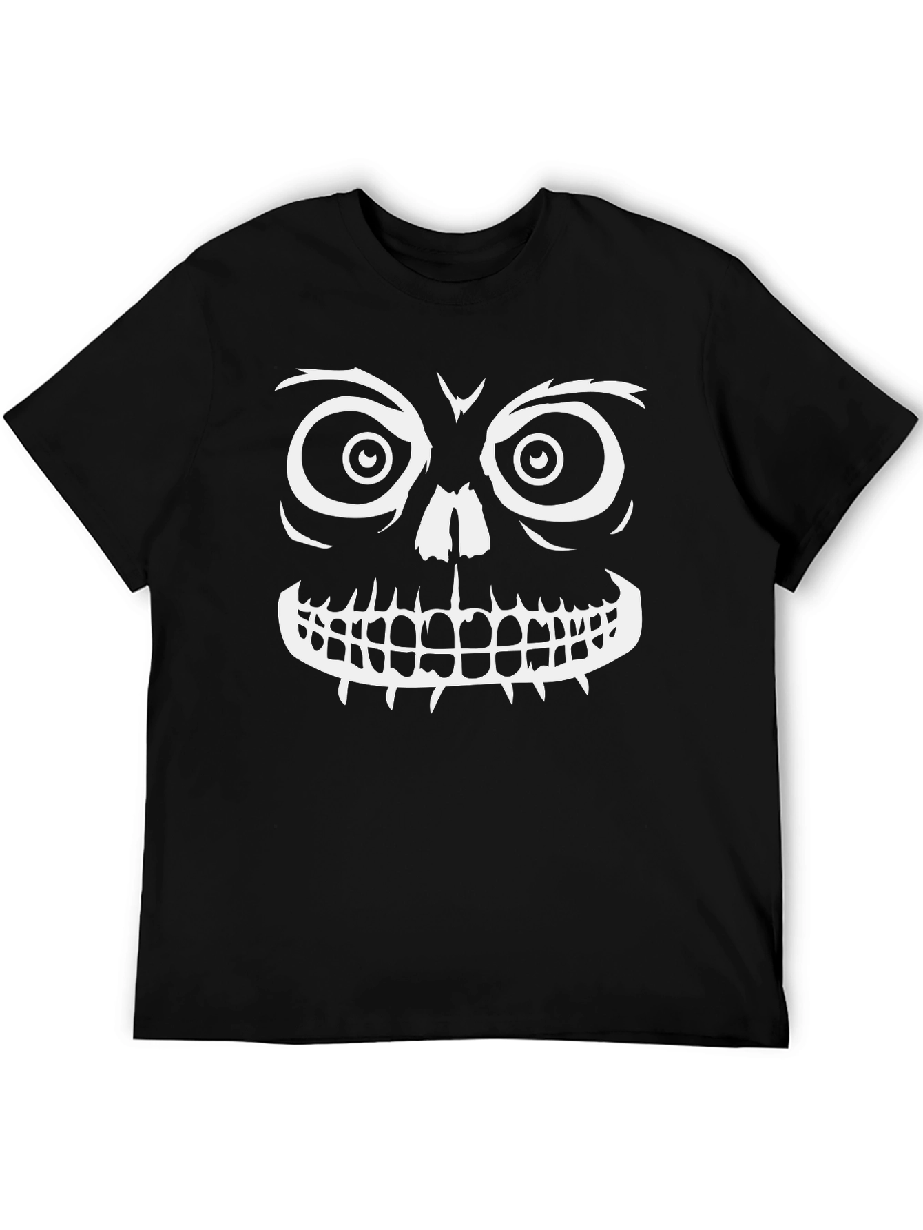 Spooky Skull Graphic Tee - Halloween Ready
