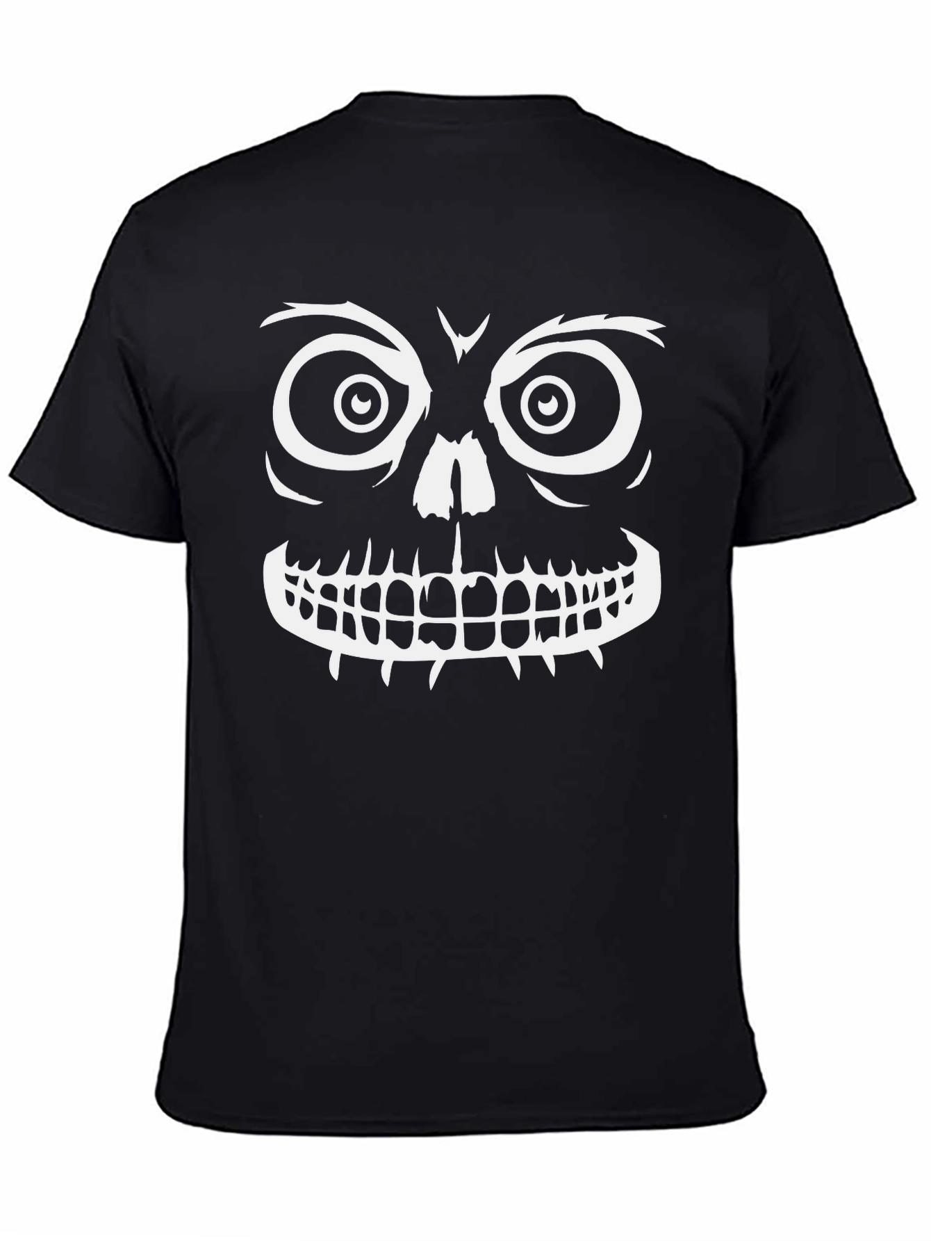 Spooky Skull Graphic Tee - Halloween Ready
