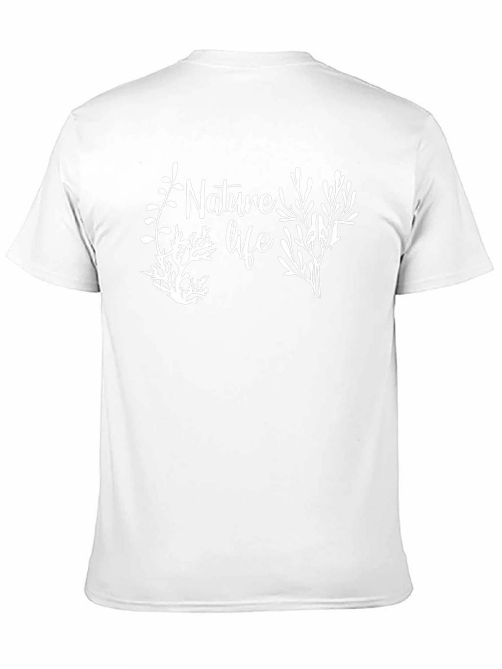 Nature Life Graphic Tee - Black Cotton Blend Shirt