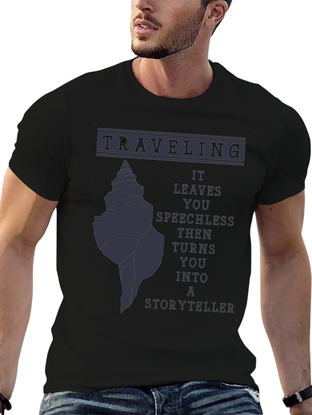 Traveling Storyteller Graphic Tee - Black