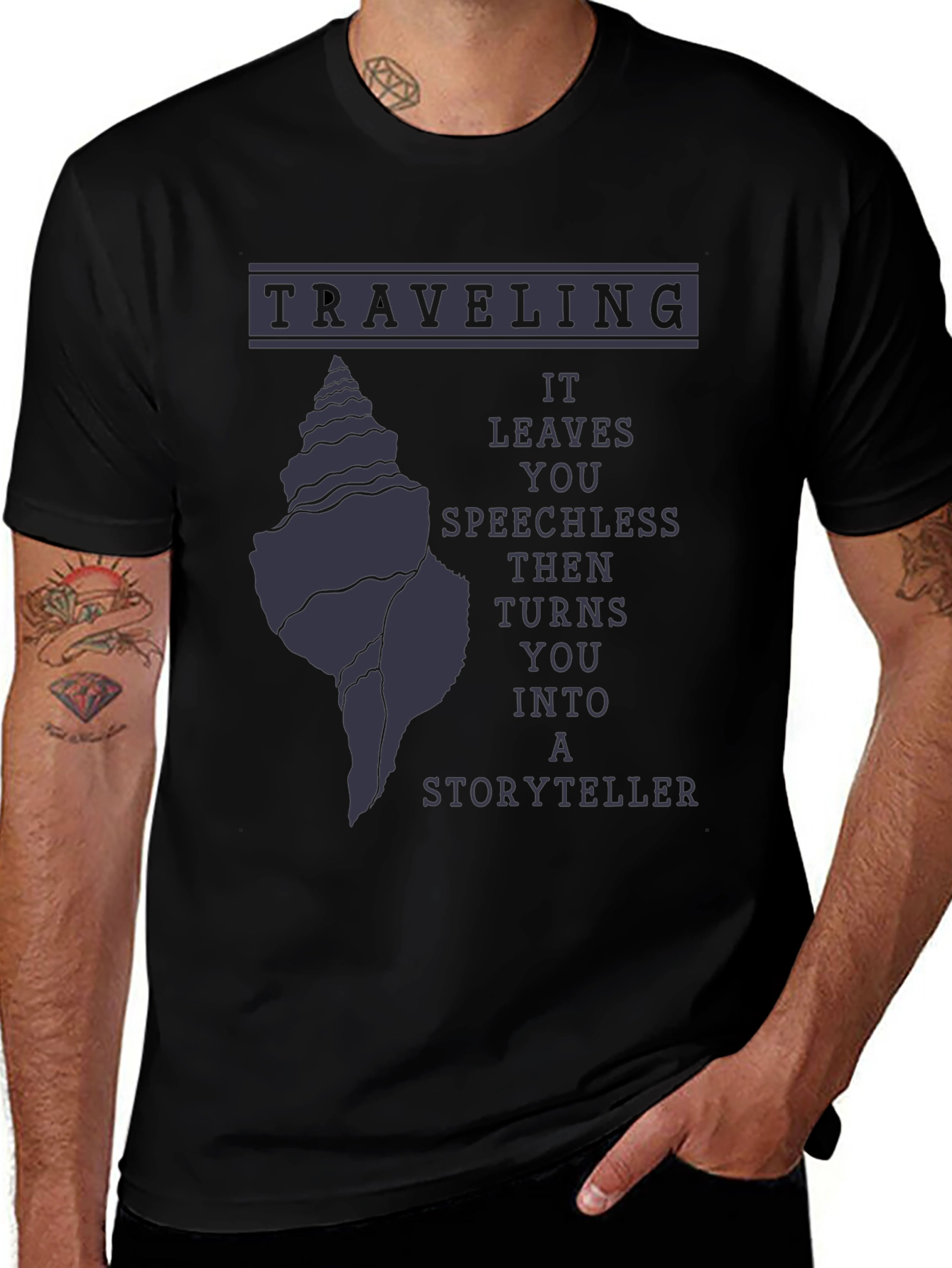 Traveling Storyteller Graphic Tee - Black