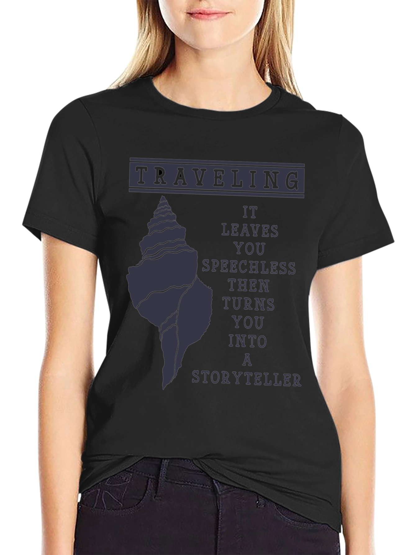 Traveling Storyteller Graphic Tee - Black