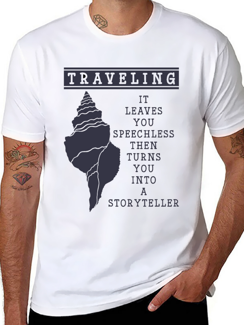 Traveling Storyteller Graphic Tee - Black
